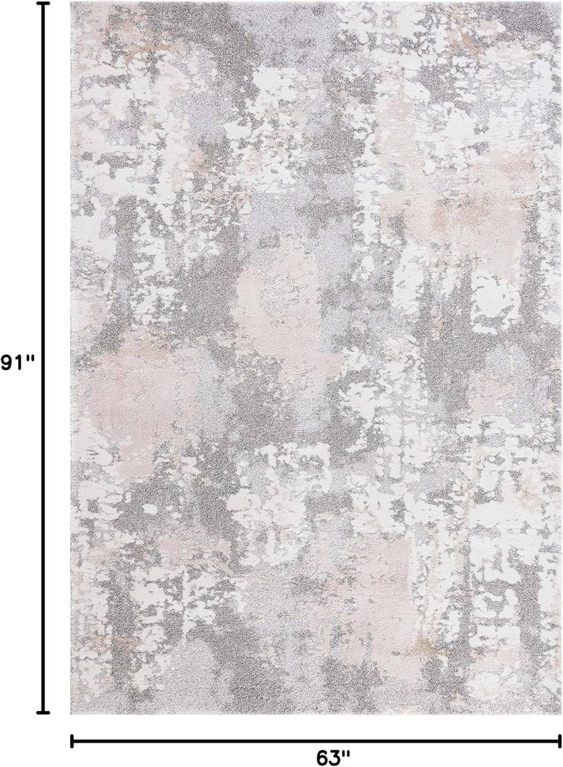 Century 300 CTY339 Power Loomed Indoor Area Rug - Beige/Grey - 5'3"x7'7" - Safavieh