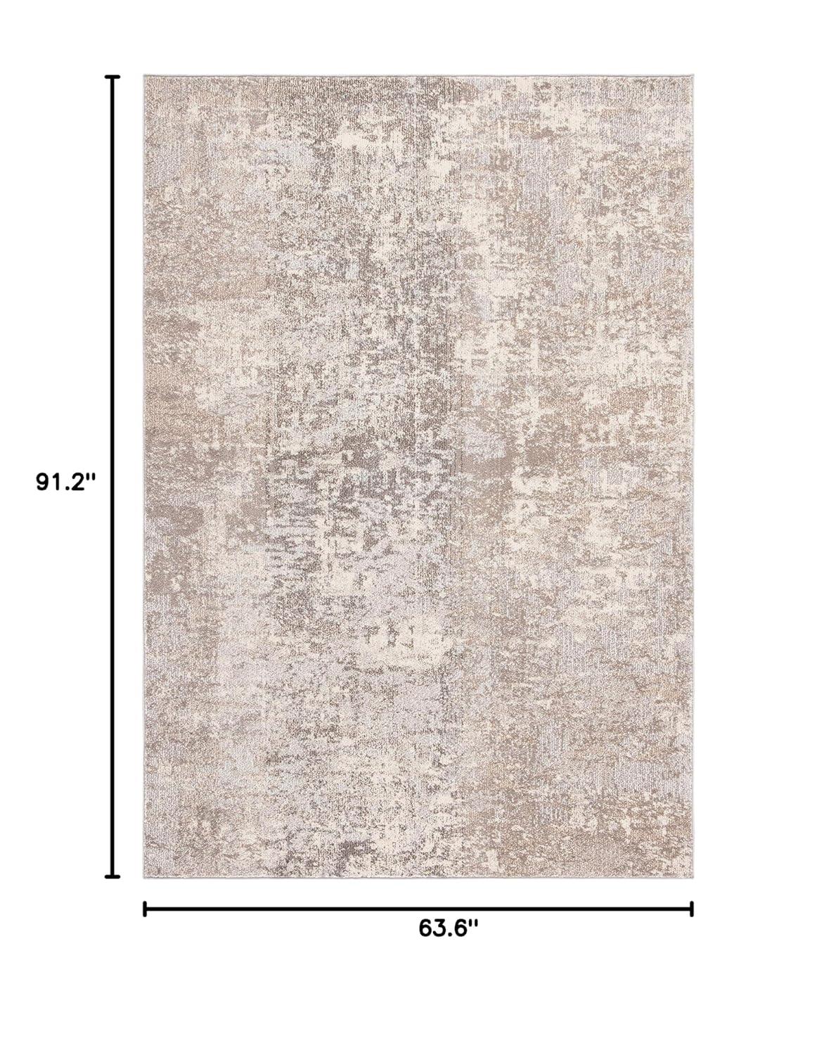 Madison MAD471 Power Loomed Indoor Area Rug - Grey/Beige - 5'3"x7'6" - Safavieh