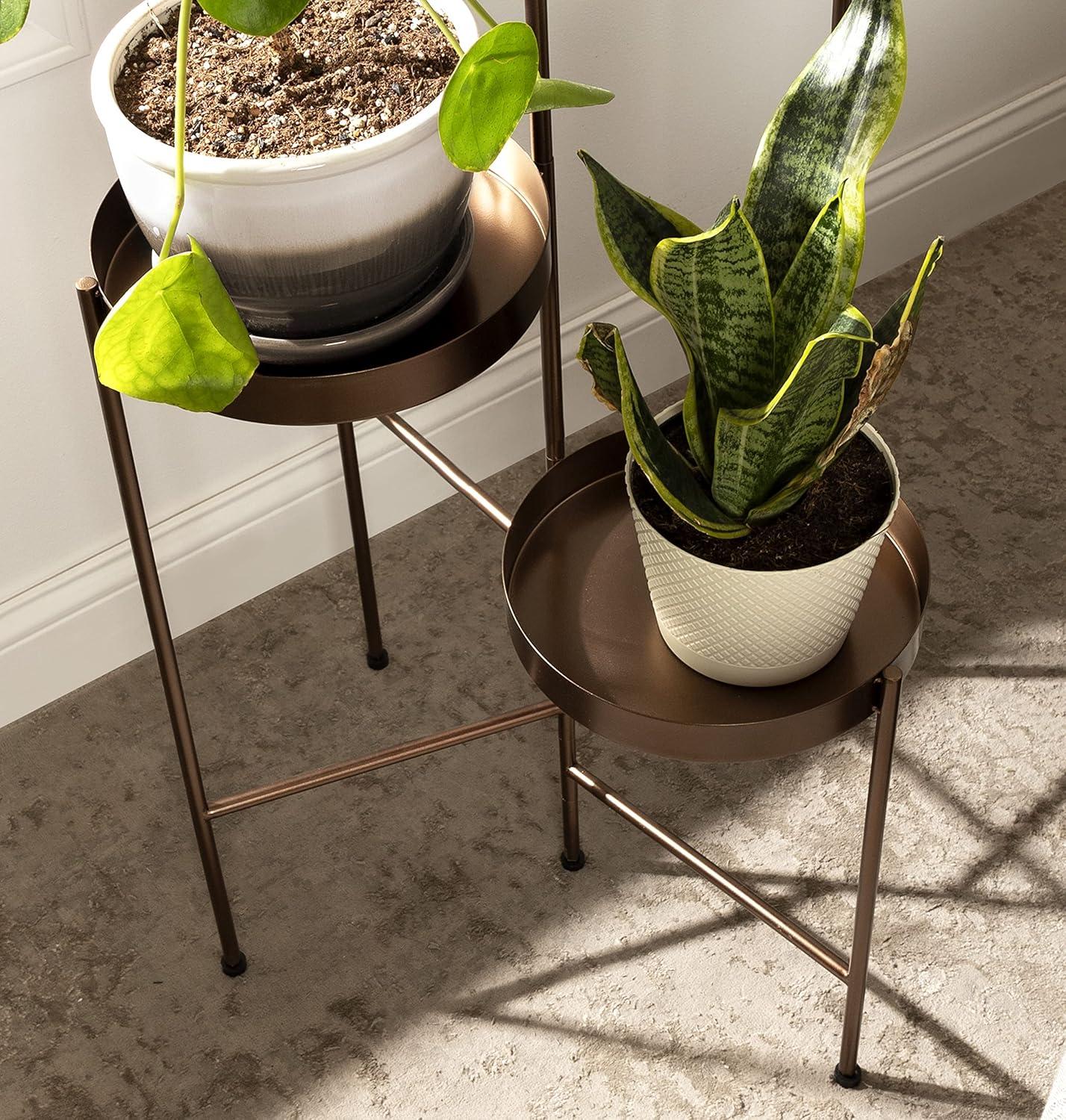 Kate and Laurel - Finn Metal Multi Level Plant Stand