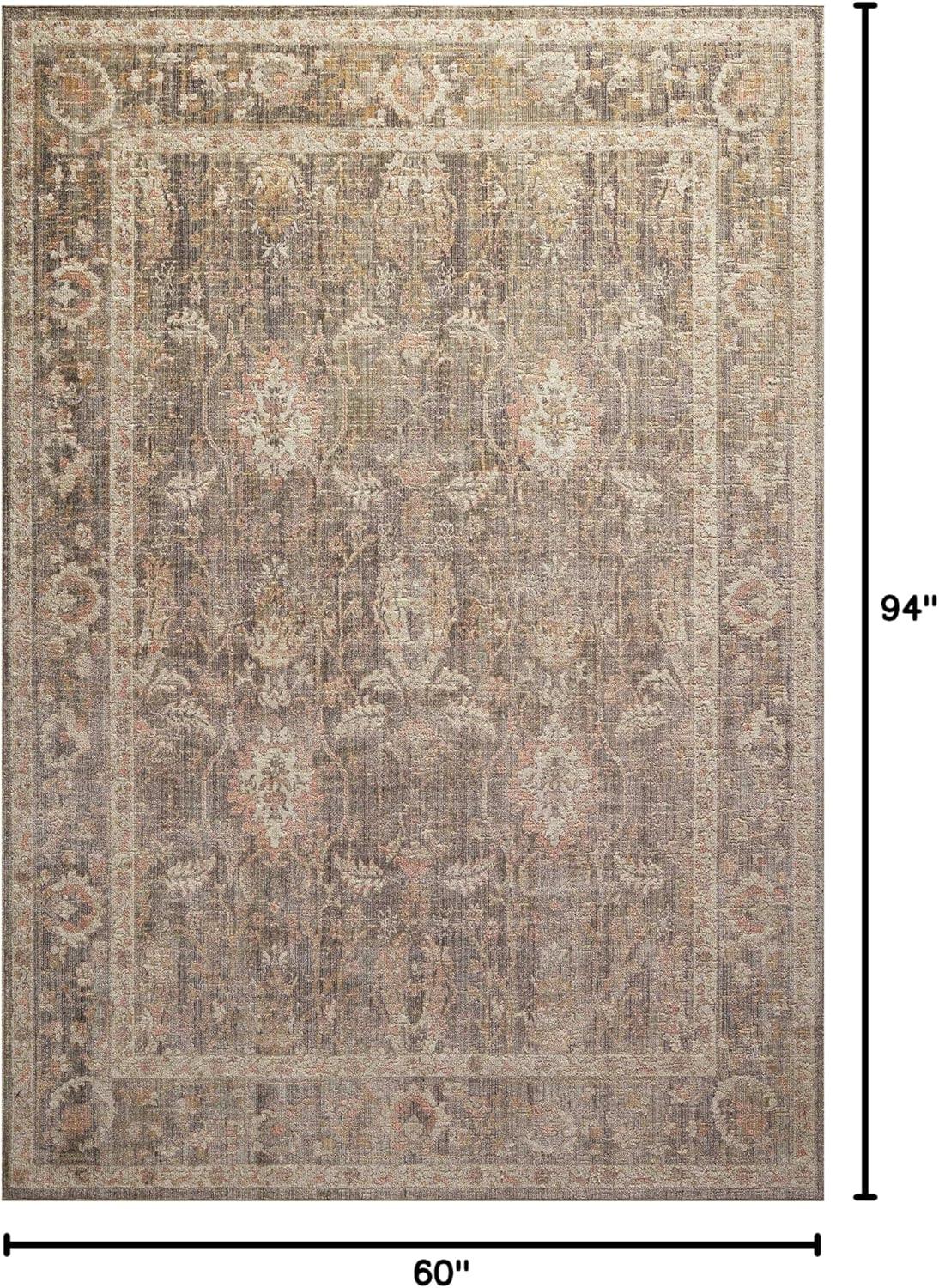 Rosemarie Rug by Chris Loves Julia x Loloi - Sage and Blush / 5' x 7'10"