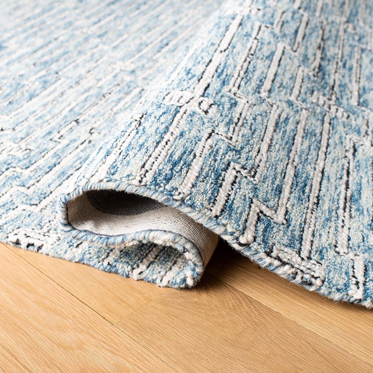 Micro-Loop MLP178 Hand Tufted Area Rug - Light Blue/Ivory - 4'x6' - Safavieh.