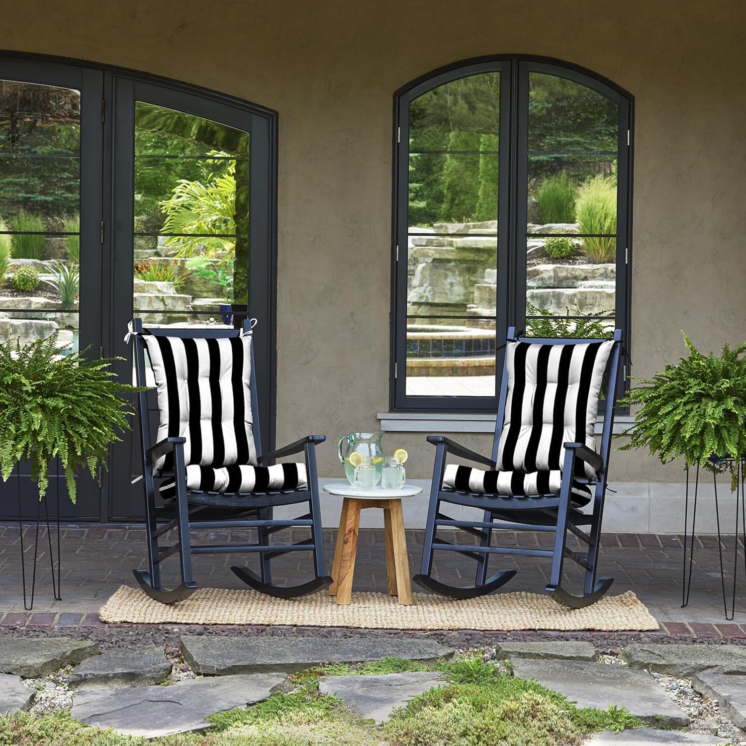 ARDEN Arden Plush Indoor/Outdoor Rocking Chair Cushion Set, 18 x 20