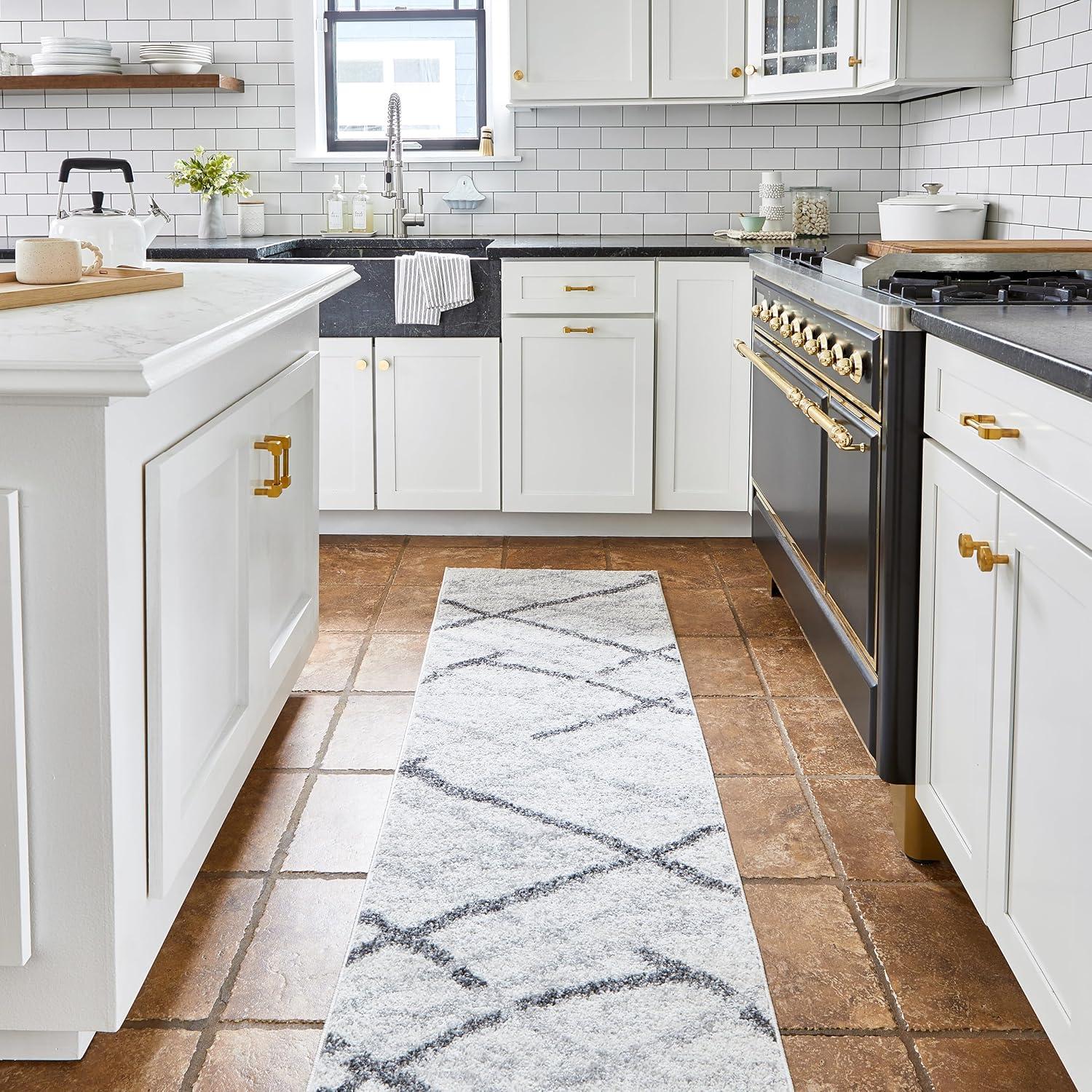 nuLOOM Thigpen Contemporary Area Rug, Grey, 2' 6" x 14'