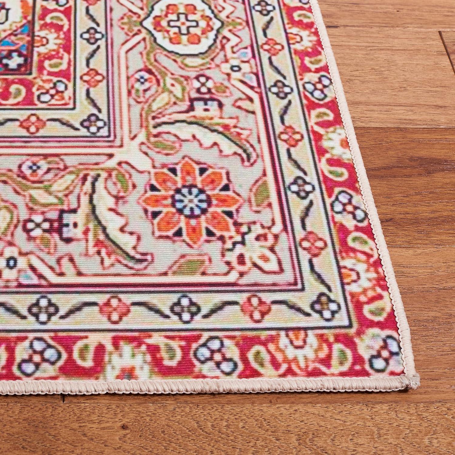 Bungalow Rose Tucson Performance Machine Washable Oriental Rug