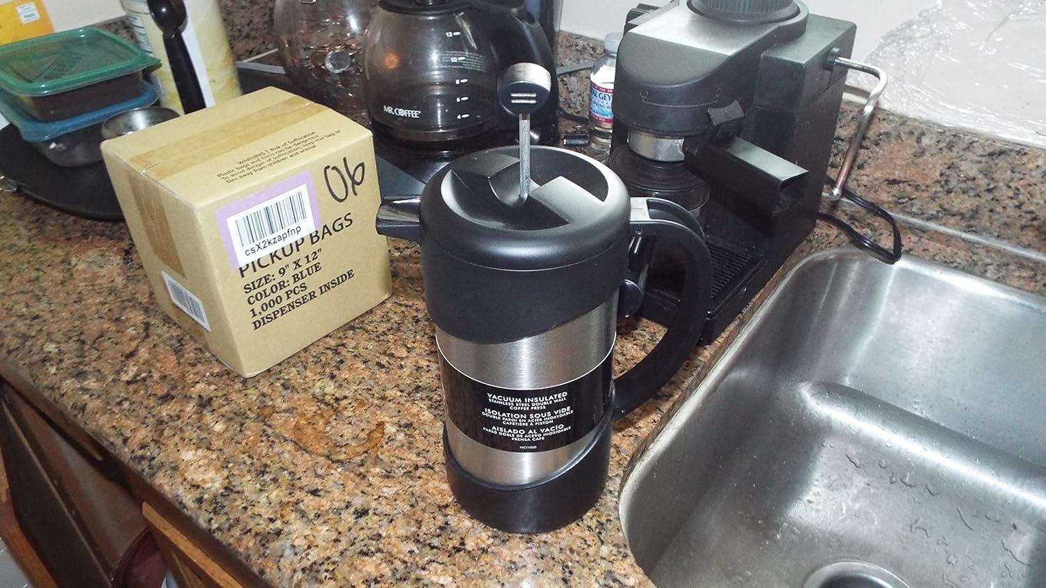 Thermos 34 oz. Insulated Stainless Steel Gourmet Coffee Press - Silver/Black