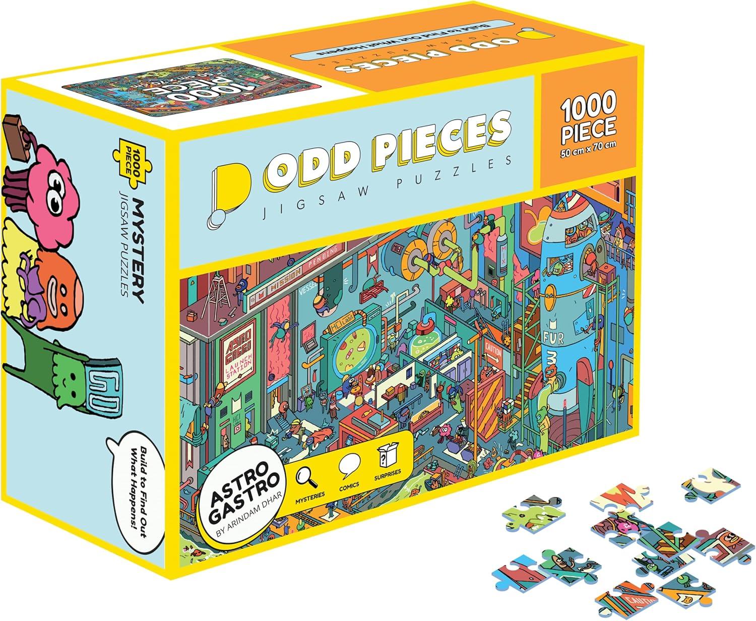 Mystery Jigsaw Puzzle-1,000 Pcs Mystery Puzzle with Storytelling Comics, Secret Ending-1000 Piece Puzzle for Adults & Kids –19.7'' x 27.6'' Frameable Magic Art (Beyond The Kelp)