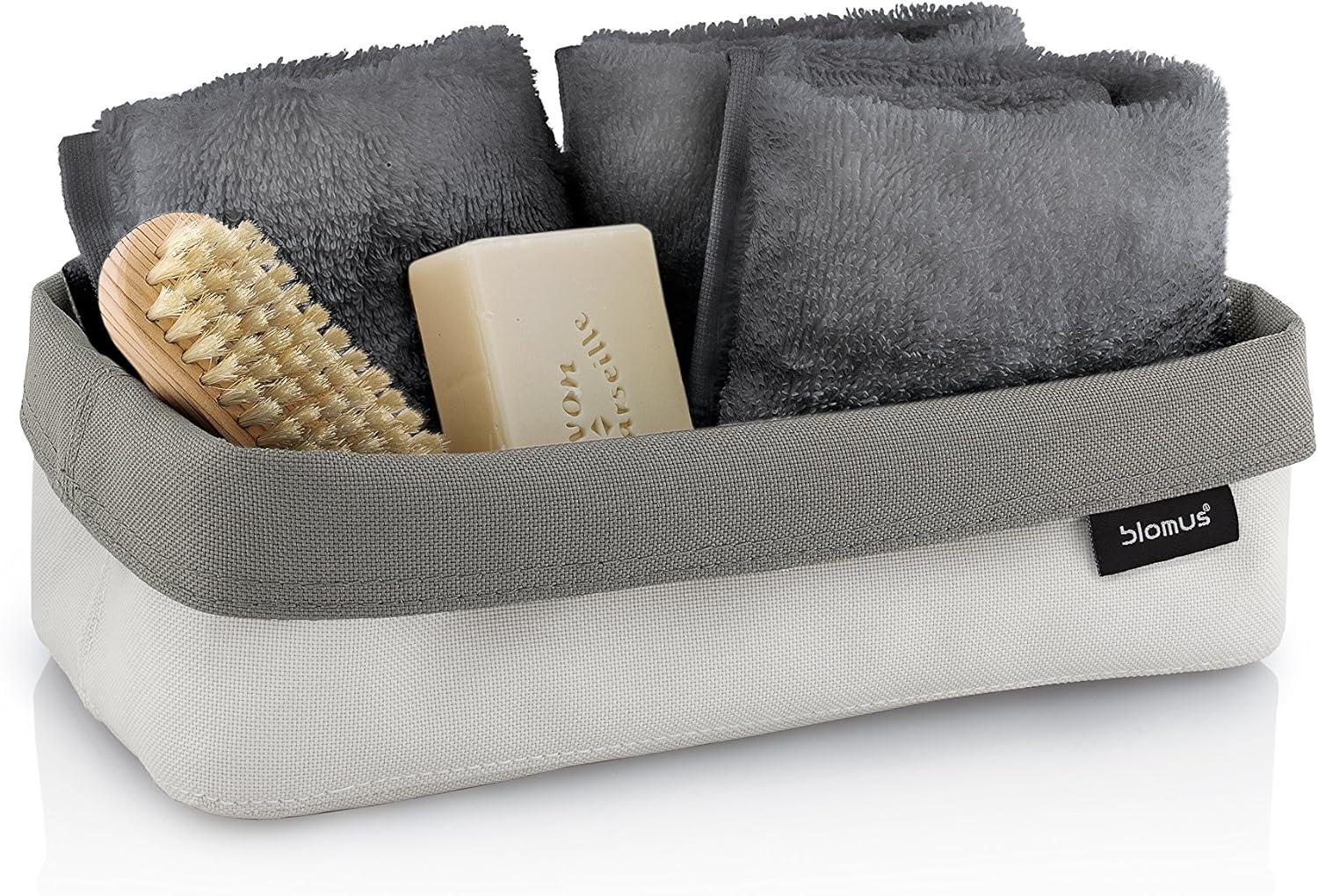 Blomus 68898 Reversible Storage Basket- Sand/Taupe