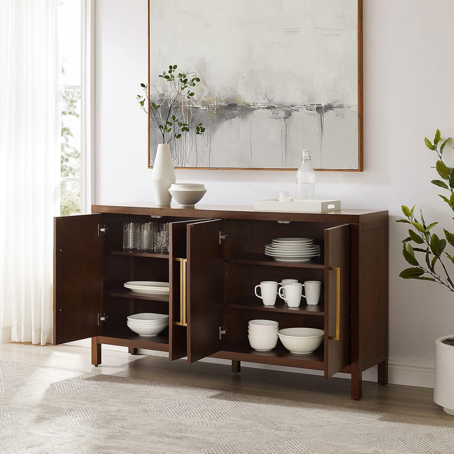 Darcy Sideboard Dark Brown - Crosley