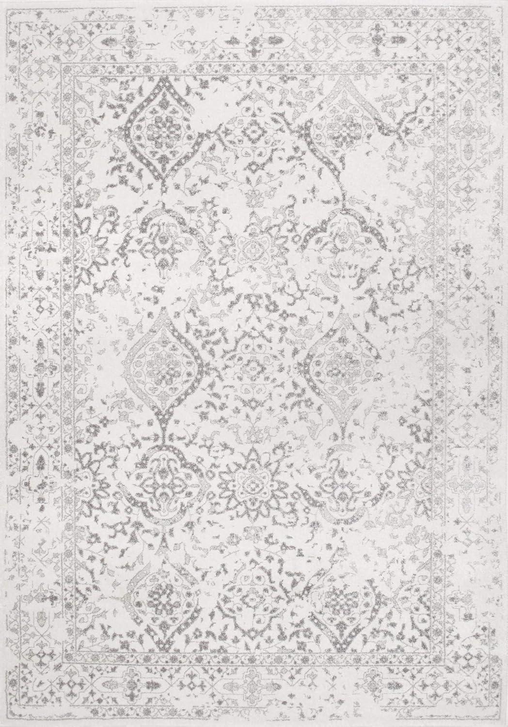 nuLOOM Odell Faded Vintage Runner Rug, 2' 8" x 20', Ivory