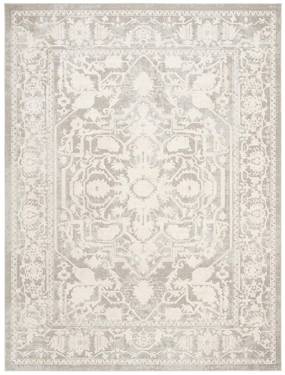Reflection RFT665 Power Loomed Area Rug - Light Grey/Cream - 8'x10' - Safavieh.