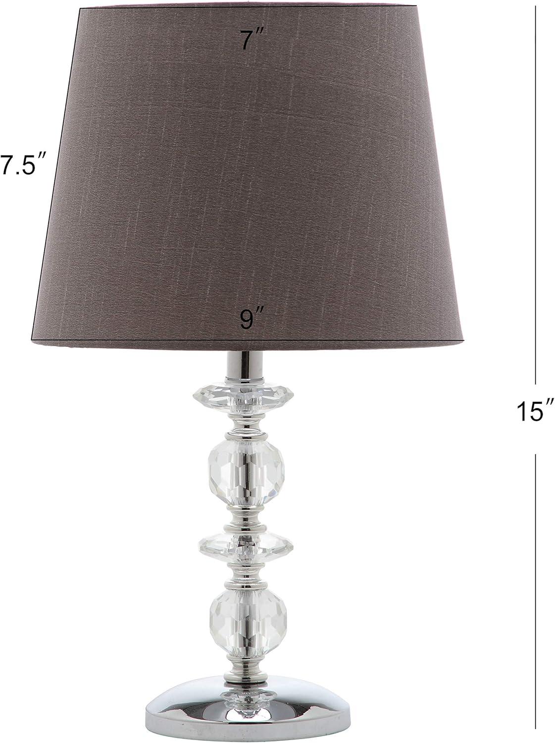 Derry 15 Inch H Stacked Crystal Lamp (Set of 2) - Safavieh