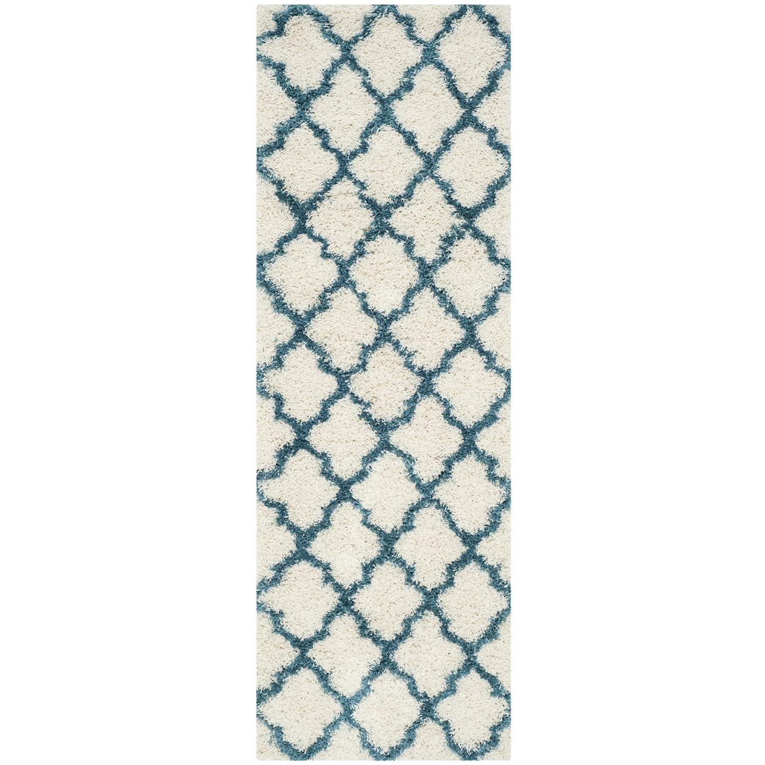 Shag Kids SGK569 Power Loomed Accent Rug - Ivory/Blue - 2'3"x5' - Safavieh.