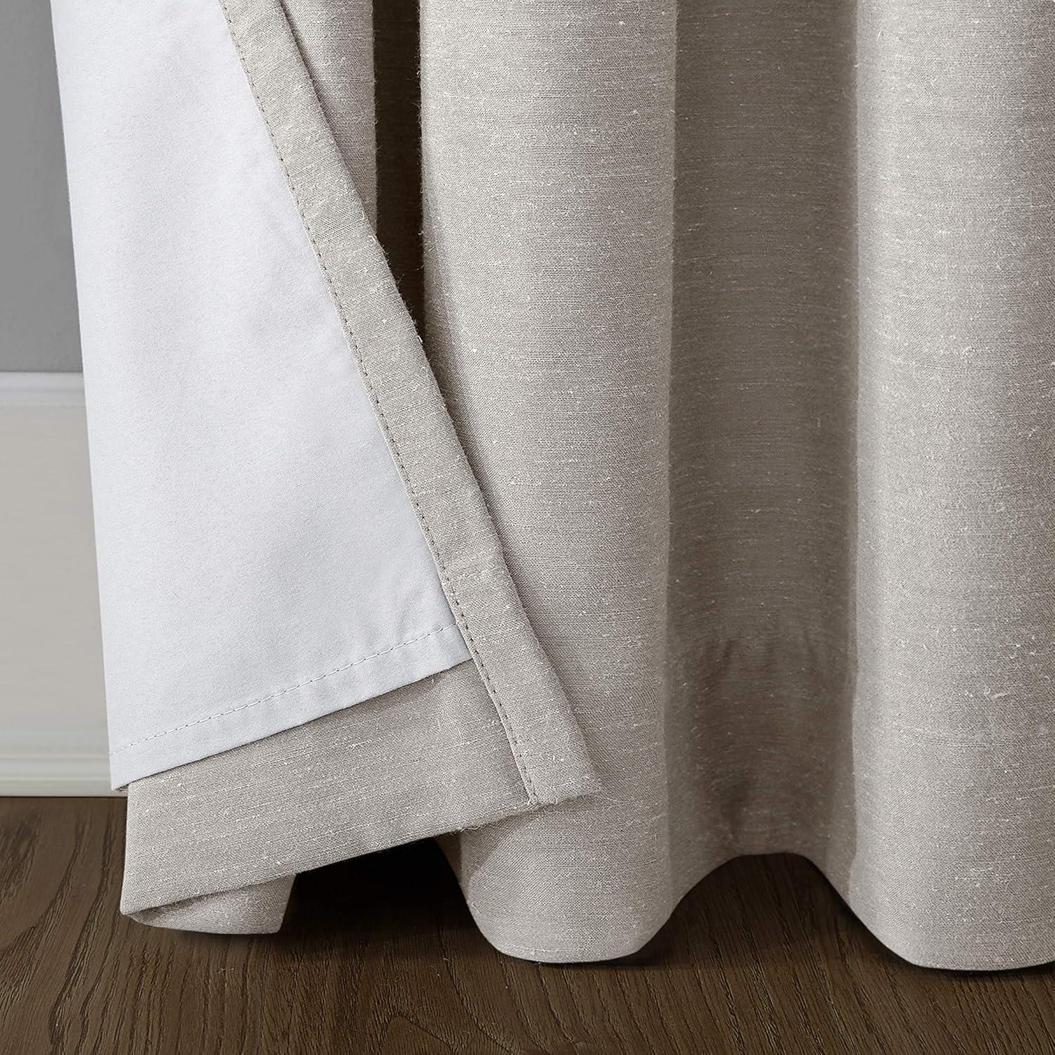 Archaeo Blackout Linen Blend Grommet Top Curtain Panel