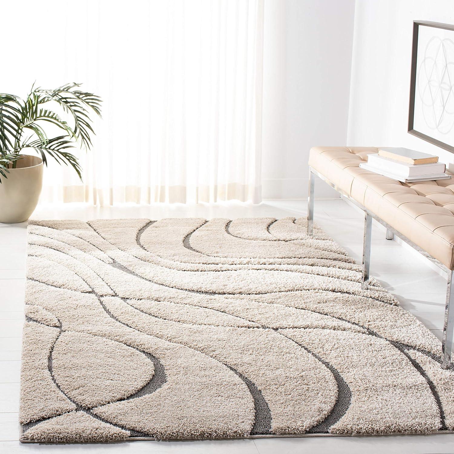 Florida Shag SG471 Power Loomed Rugs - Safavieh