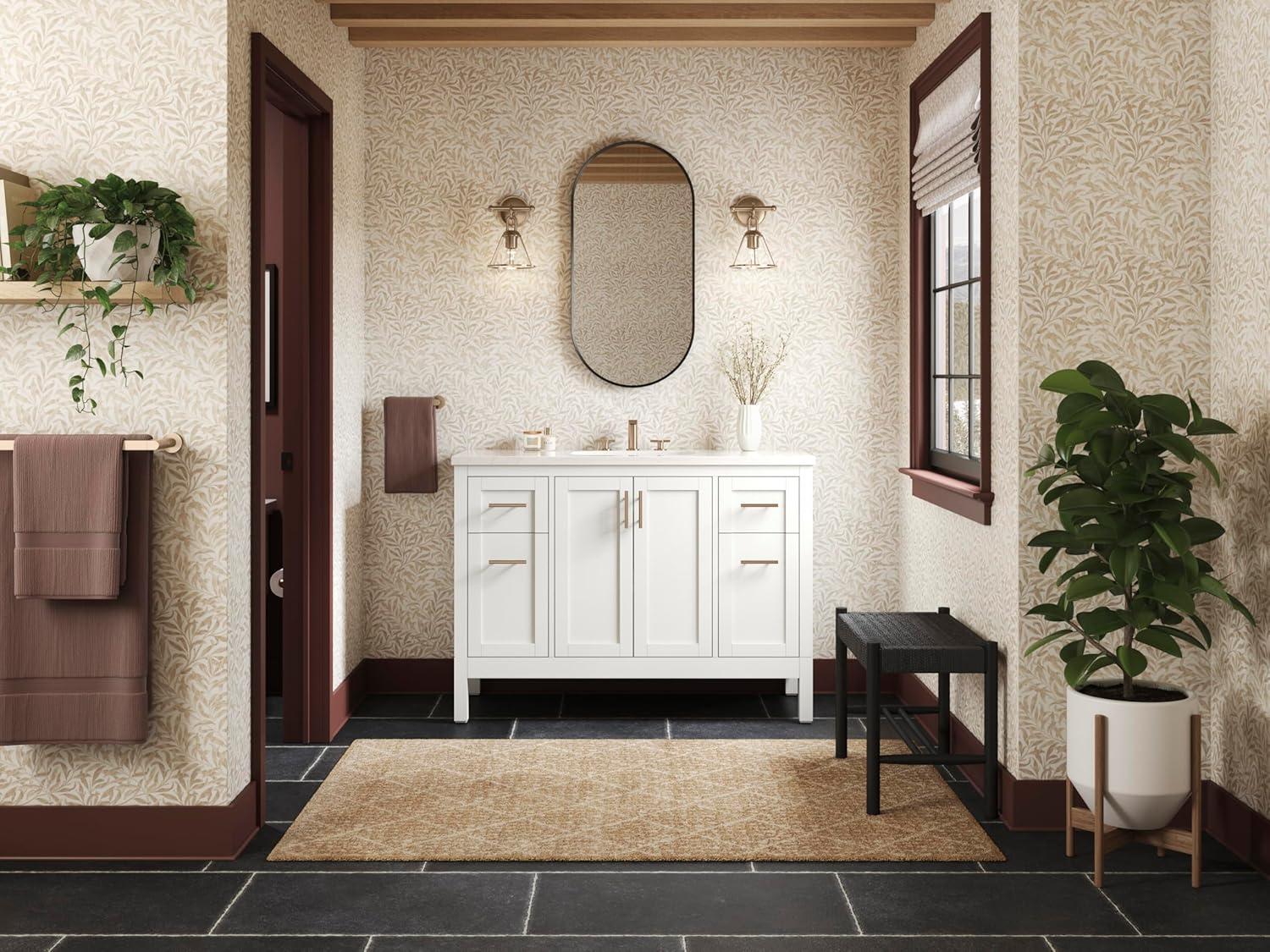 Essential Capsule Wall Mirror, Bathroom/Vanity Mirror with Frame