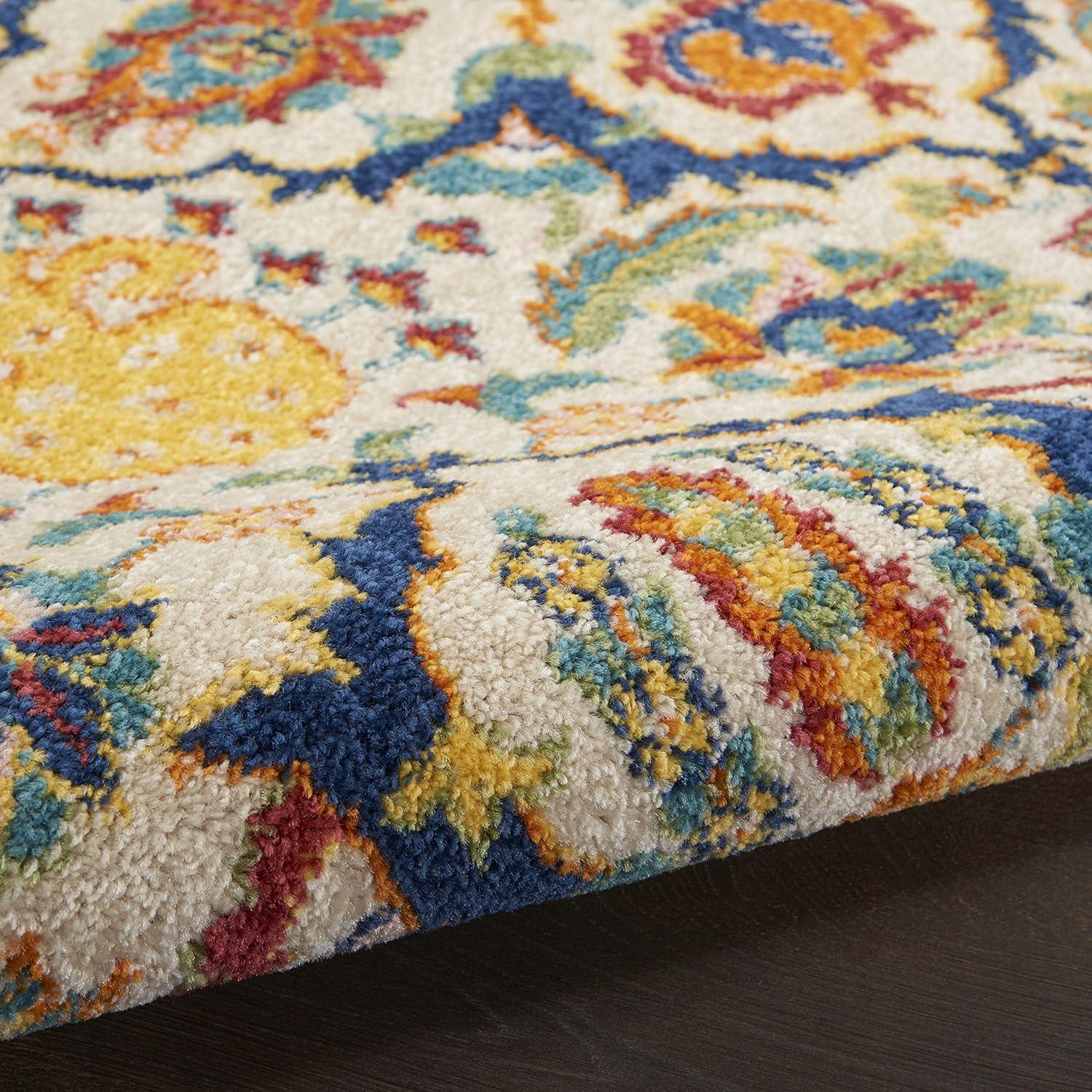 Nourison Allur Boho Indoor Area Rug Ivory Multicolor 7' x 10'