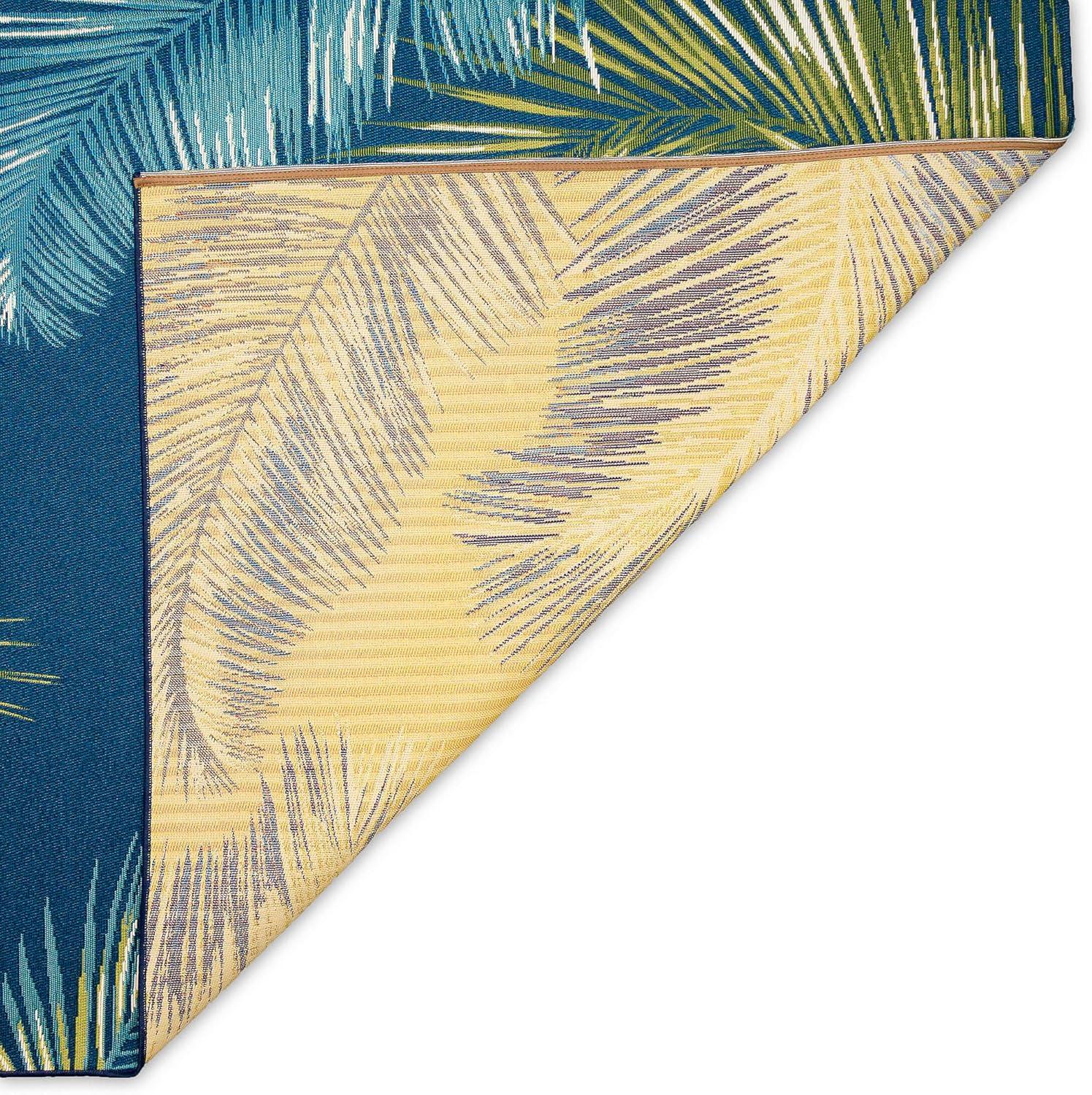 Shira Floral Navy/Green Indoor / Outdoor Area Rug