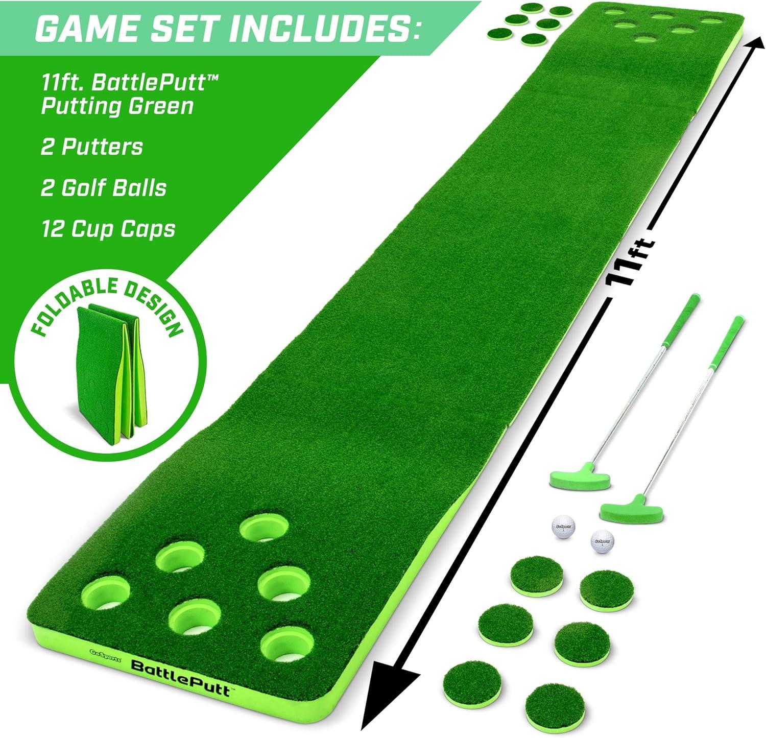 GoSports Battleputt 11ft Putting Game - Includes 2 Putters and 2 Golf Balls