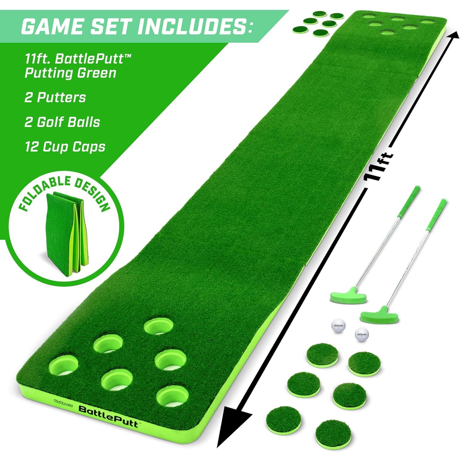 GoSports Battleputt 11ft Putting Game - Includes 2 Putters and 2 Golf Balls