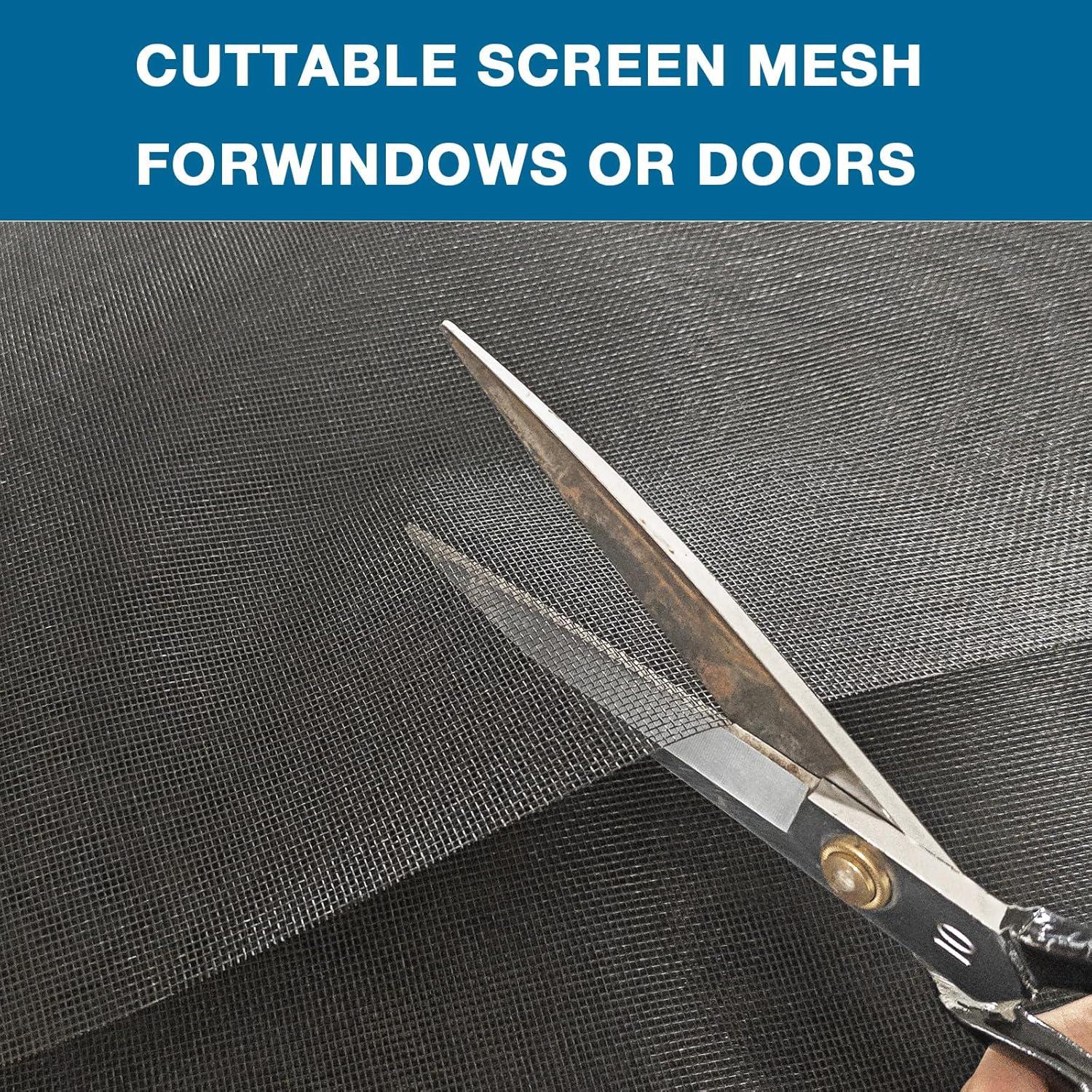 Window And Screen Door Replacement, 48" X 115" Durable Fiberglass Screen Grid - Patio And Window Screen And Sliding Screen Door Repair