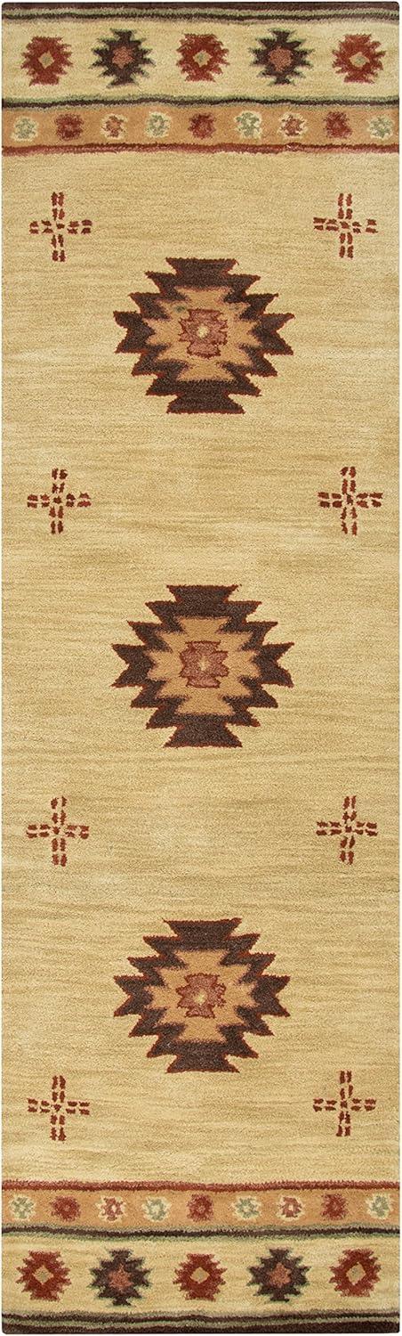 Rizzy Rugs Southwest Area Rug SU2007 Khaki Petals Shapes