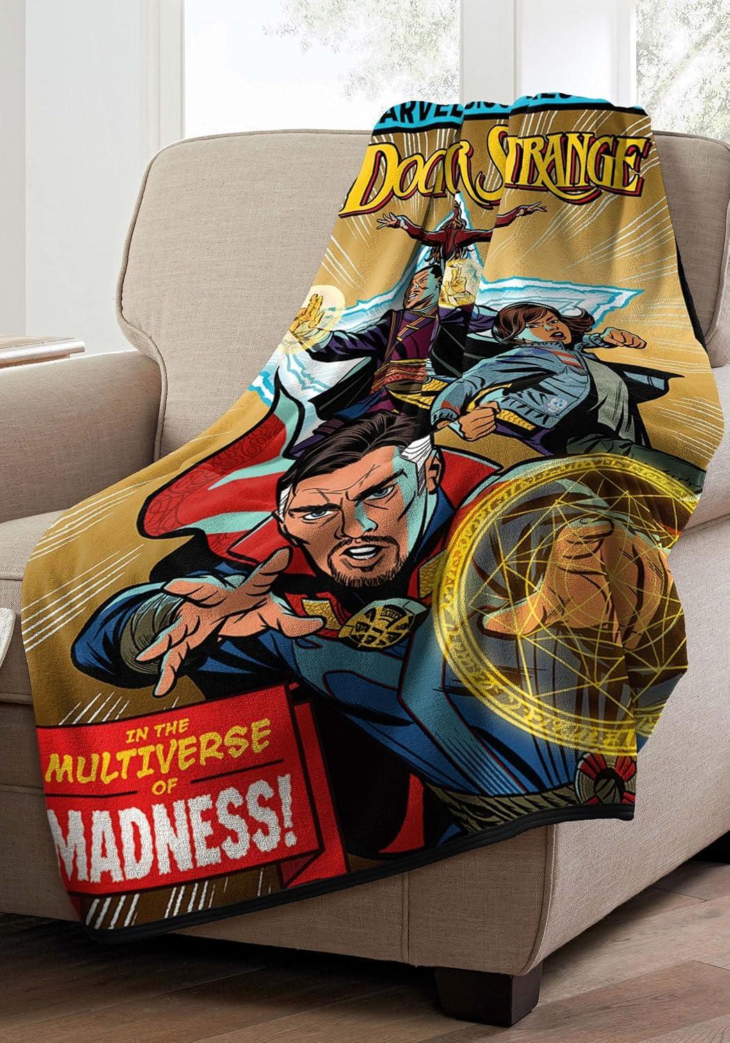 Dr. Strange Comic Madness Throw Blanket