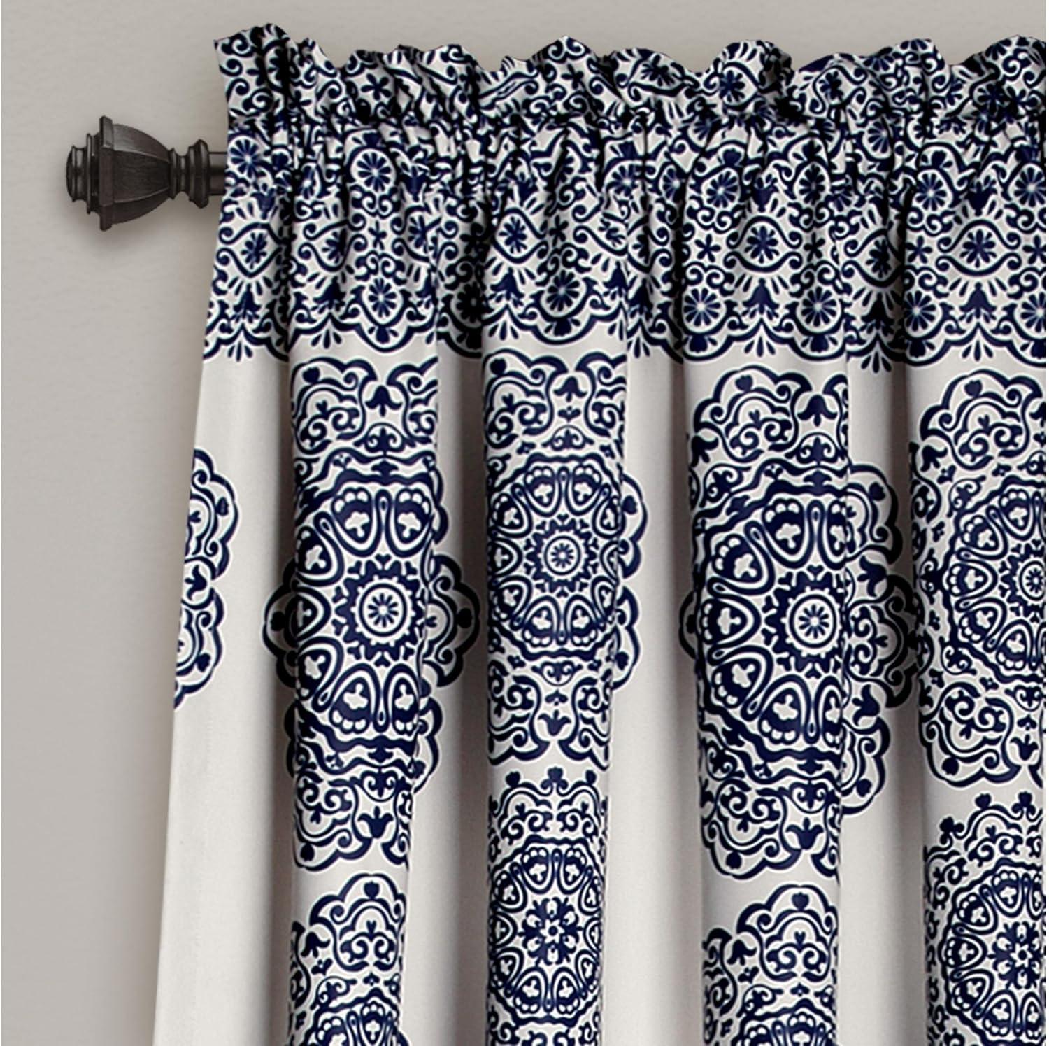 Lush Decor Synthetic Semi Sheer Sliding Panel Pair (Set of 2)