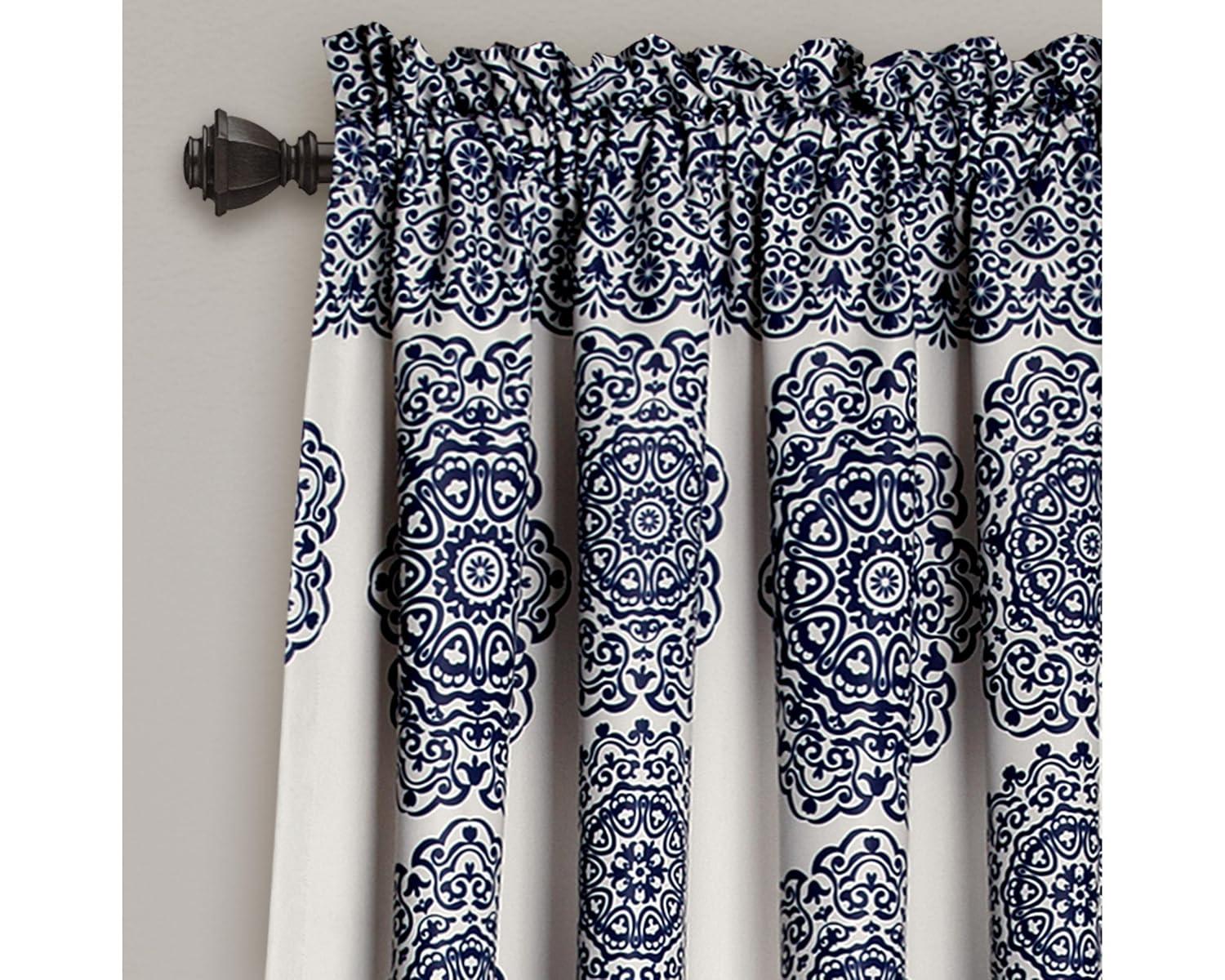 Lush Decor Synthetic Semi Sheer Sliding Panel Pair (Set of 2)