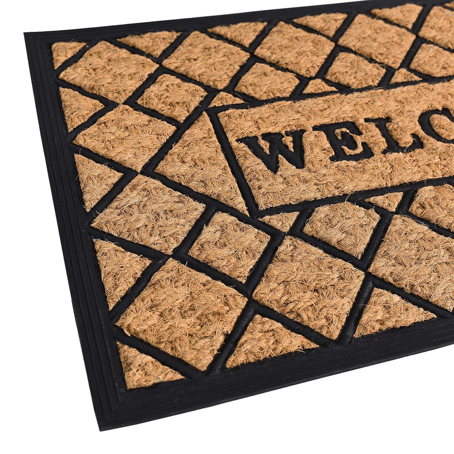 Achim Coco Mat - Flora Design - Durable 18 in x 30 in