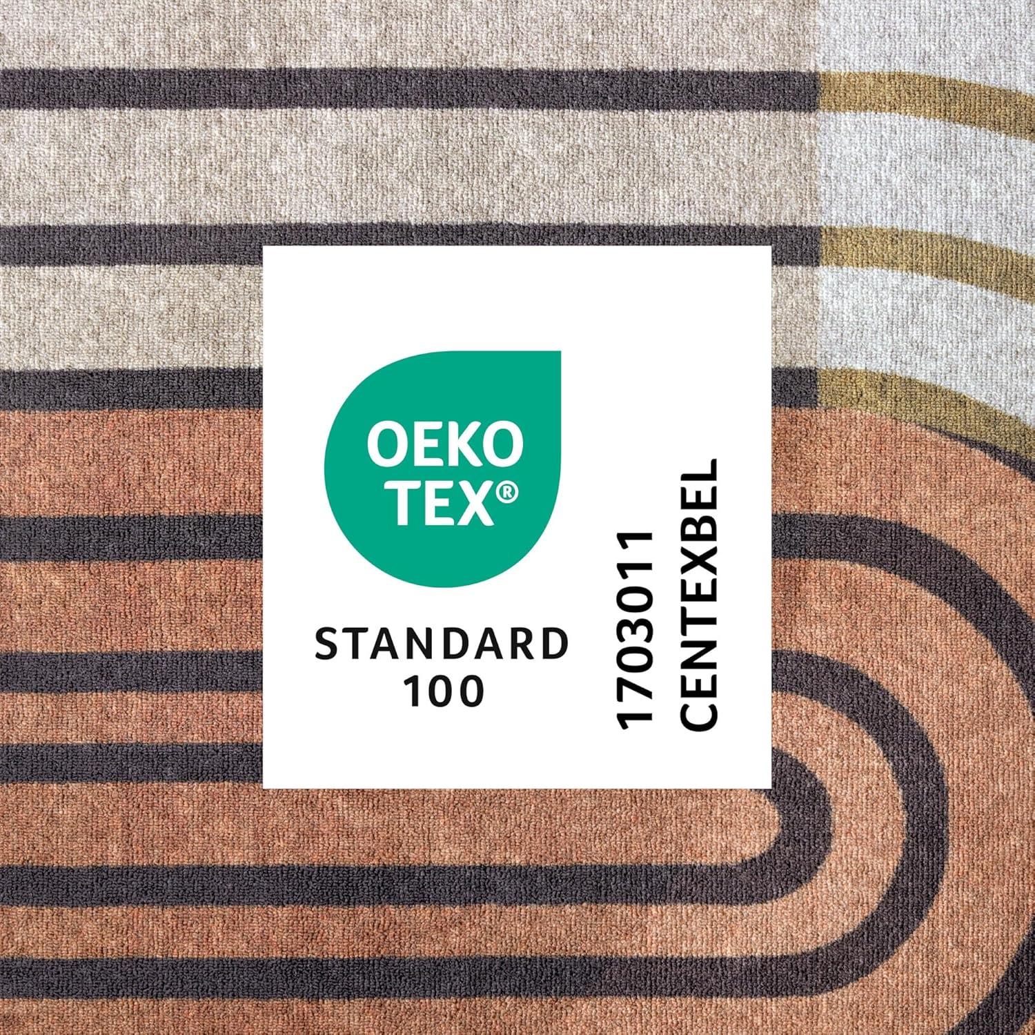 Town & Country Everyday Avani Everwash Non-Slip Backing Area Rug Beige/Rust