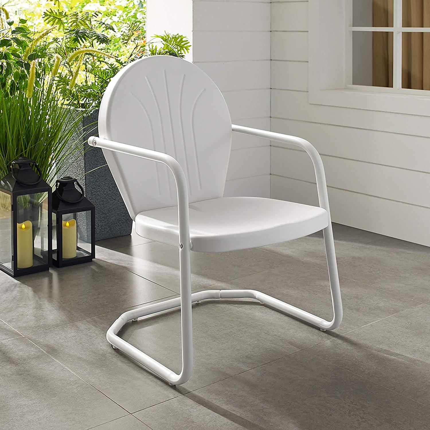 Crosley Furniture  GriffithMetal Chair - White Finish