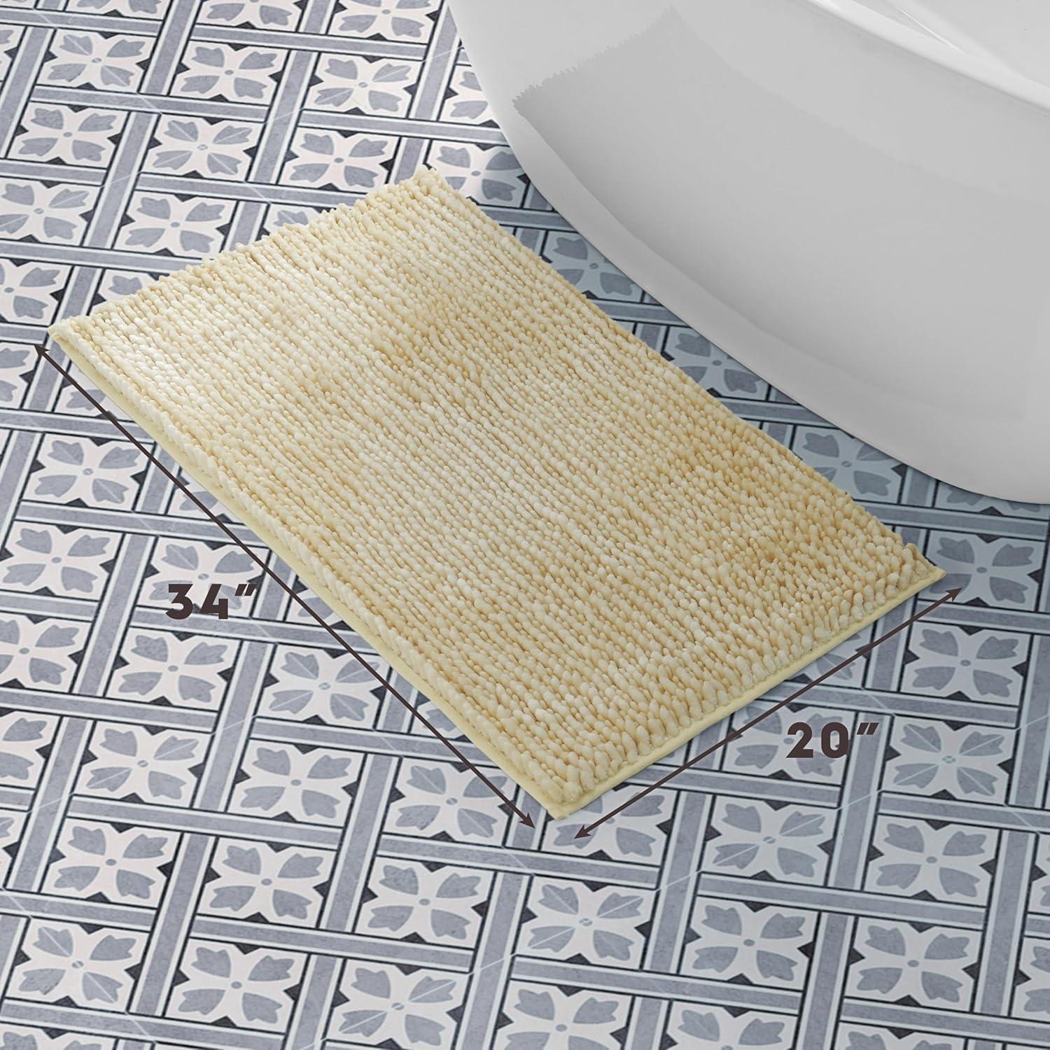 Laura Ashley Laura Ashley Butter Chenille Bath Rug