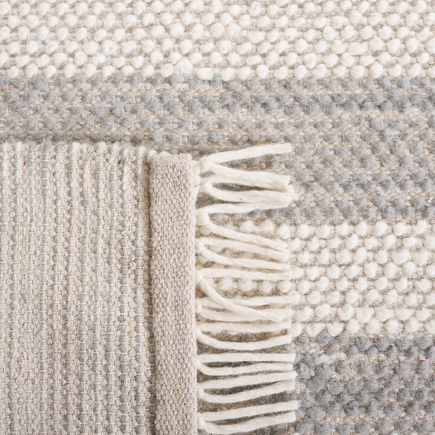 Natura NAT225 Power Loomed Area Rug - Ivory/Gray - 8'x10' - Safavieh.