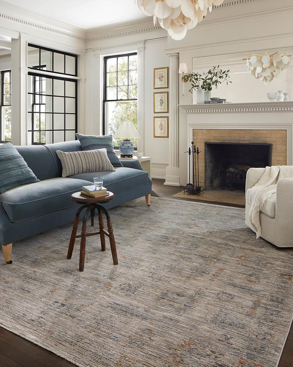 Jean Stoffer x Loloi Katherine Pebble / Ocean Area Rug