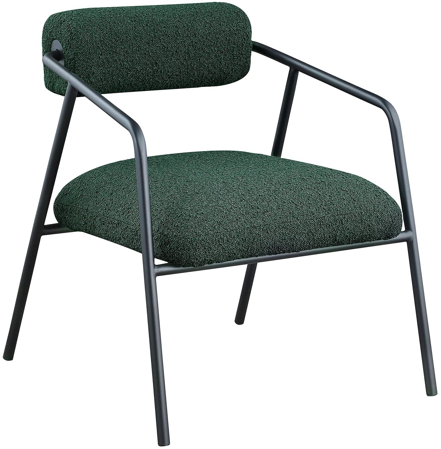 Meridian Furniture Carly Black Boucle Fabric Accent Chair