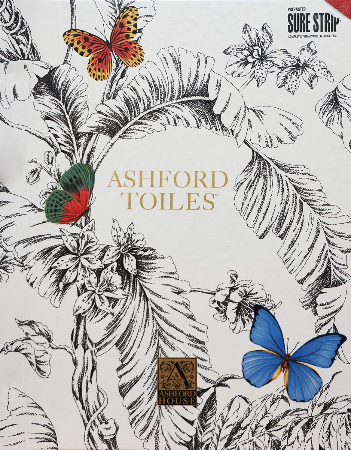 Ashford Toiles 27 L x 27 Butterfly Removable Wallpaper