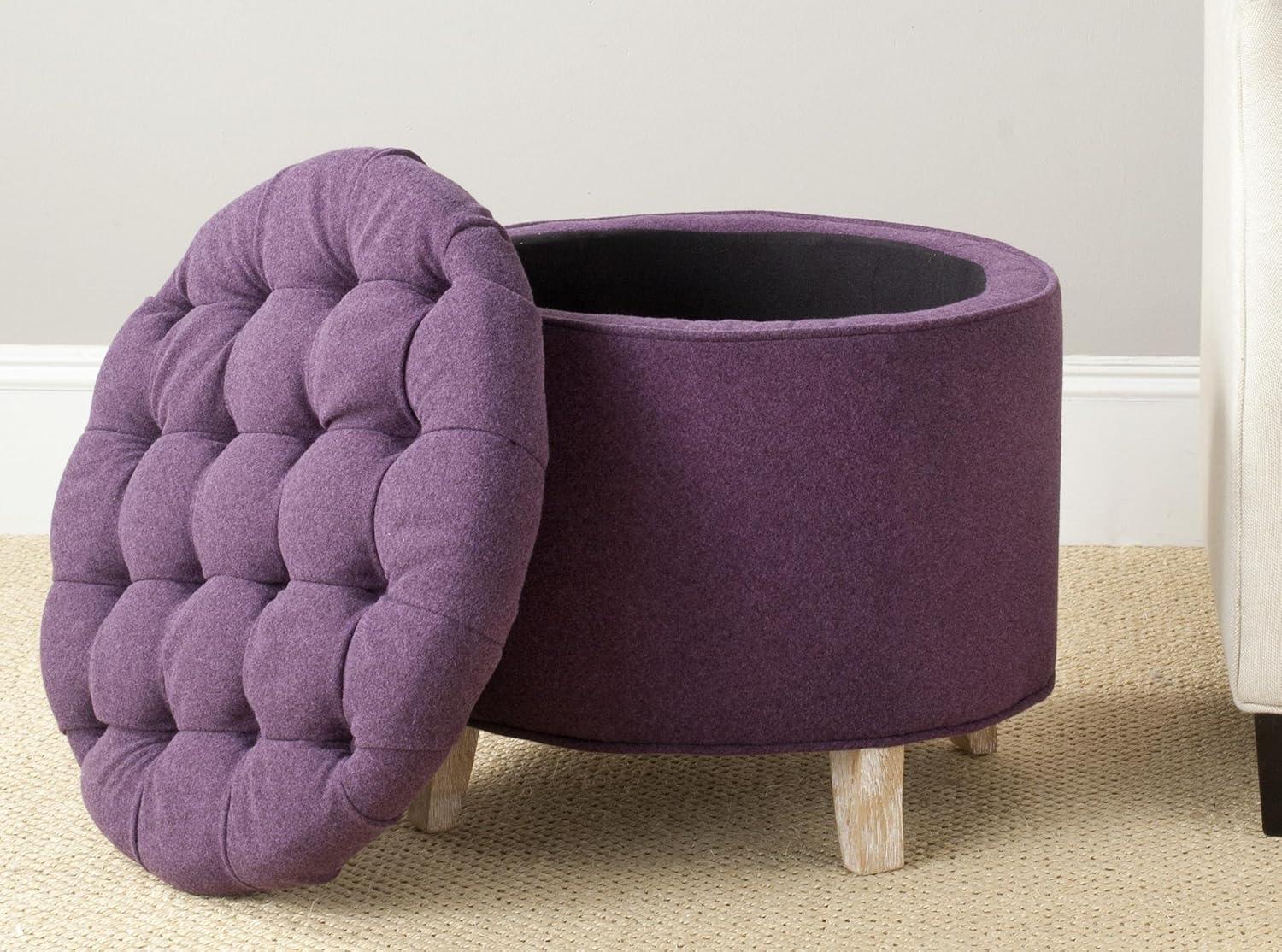 Amelia Tufted Storage Ottoman  - Safavieh