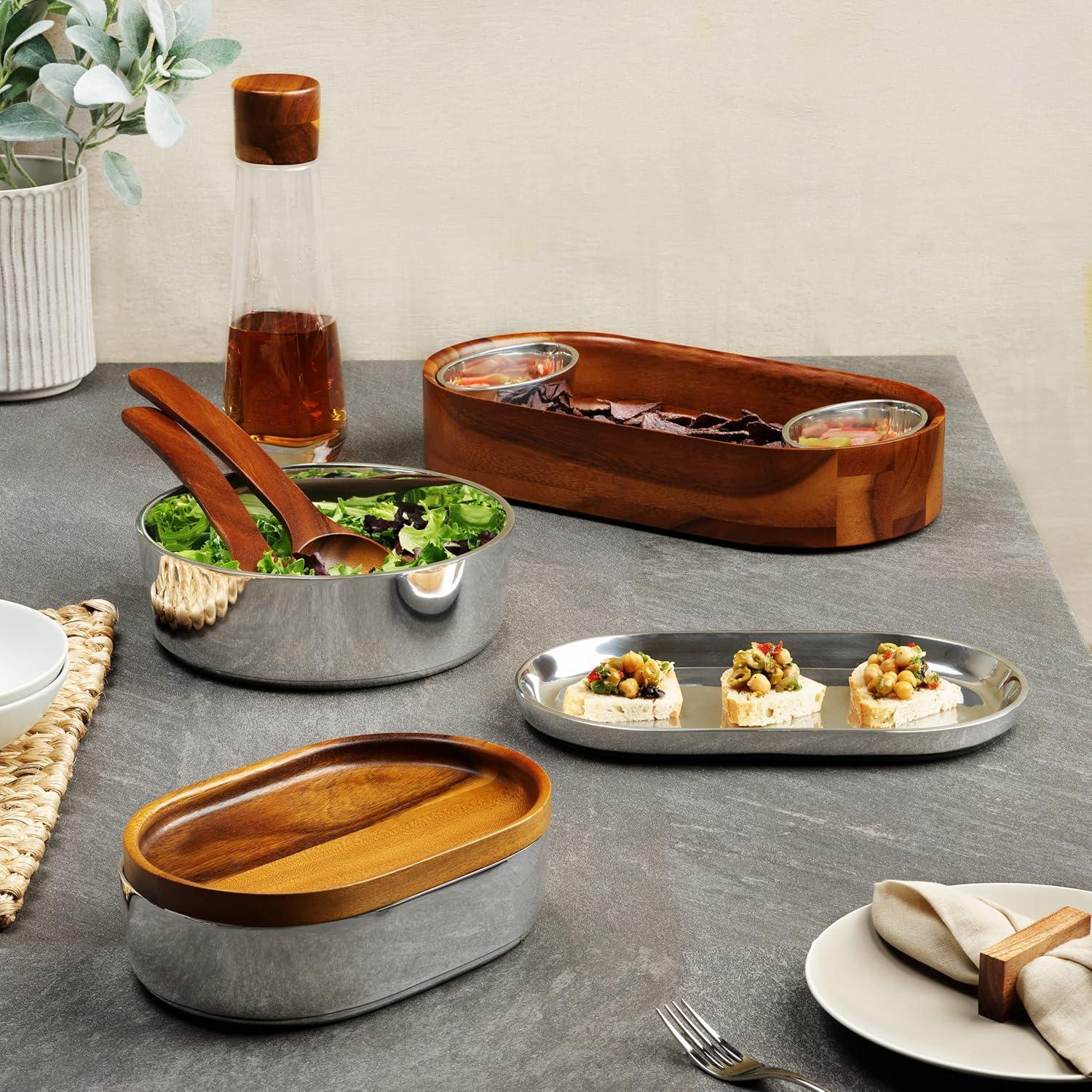 Nambé Nambe Oblong Nest Large Tray