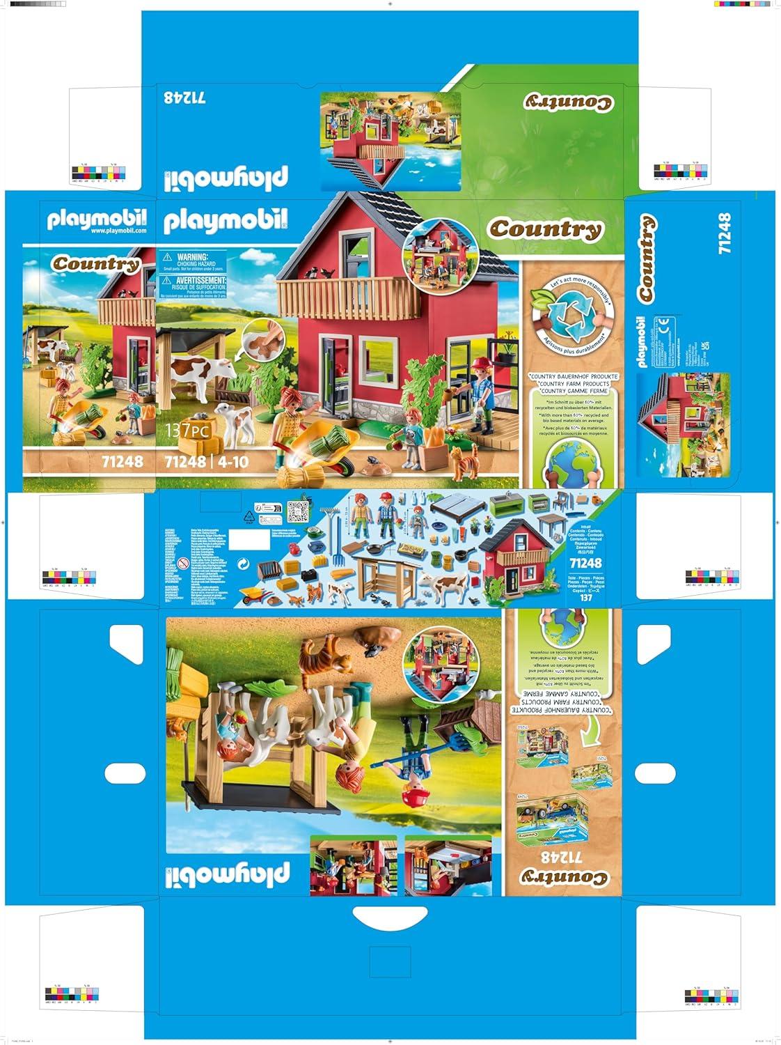 Playmobil Country - Farmhouse w/ Outdoor Area