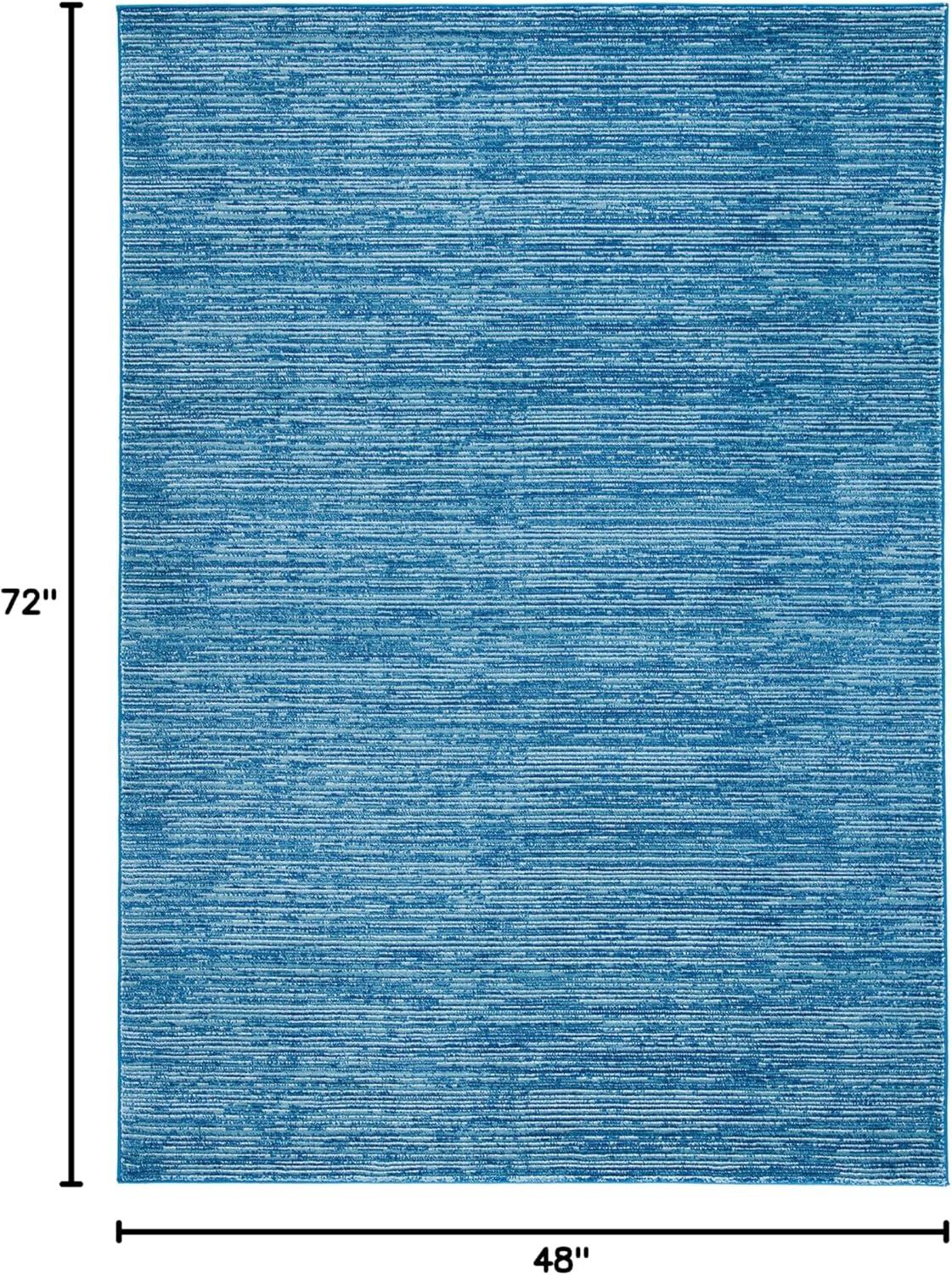 SAFAVIEH Vision Adrasteia Overdyed Solid Area Rug, 4' x 6', Blue