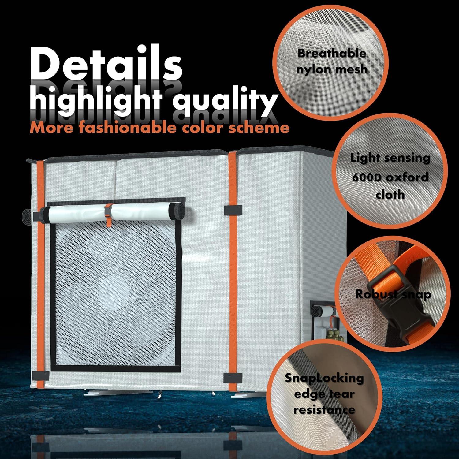 Air Conditioner Cover, Outdoor Mini Split Cover for Air Conditioner Outside Unit, Can be Used in Air Conditioner Operation, AC Protector for All Seasons, 33"L x 13"W x 25"H for 9000-24000 BTU