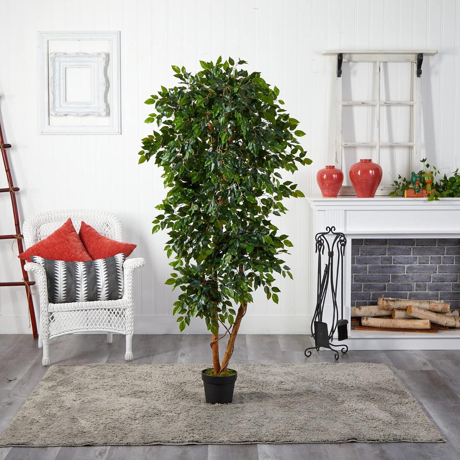 Nearly Natural 6’ Elegant Ficus Artificial Tree