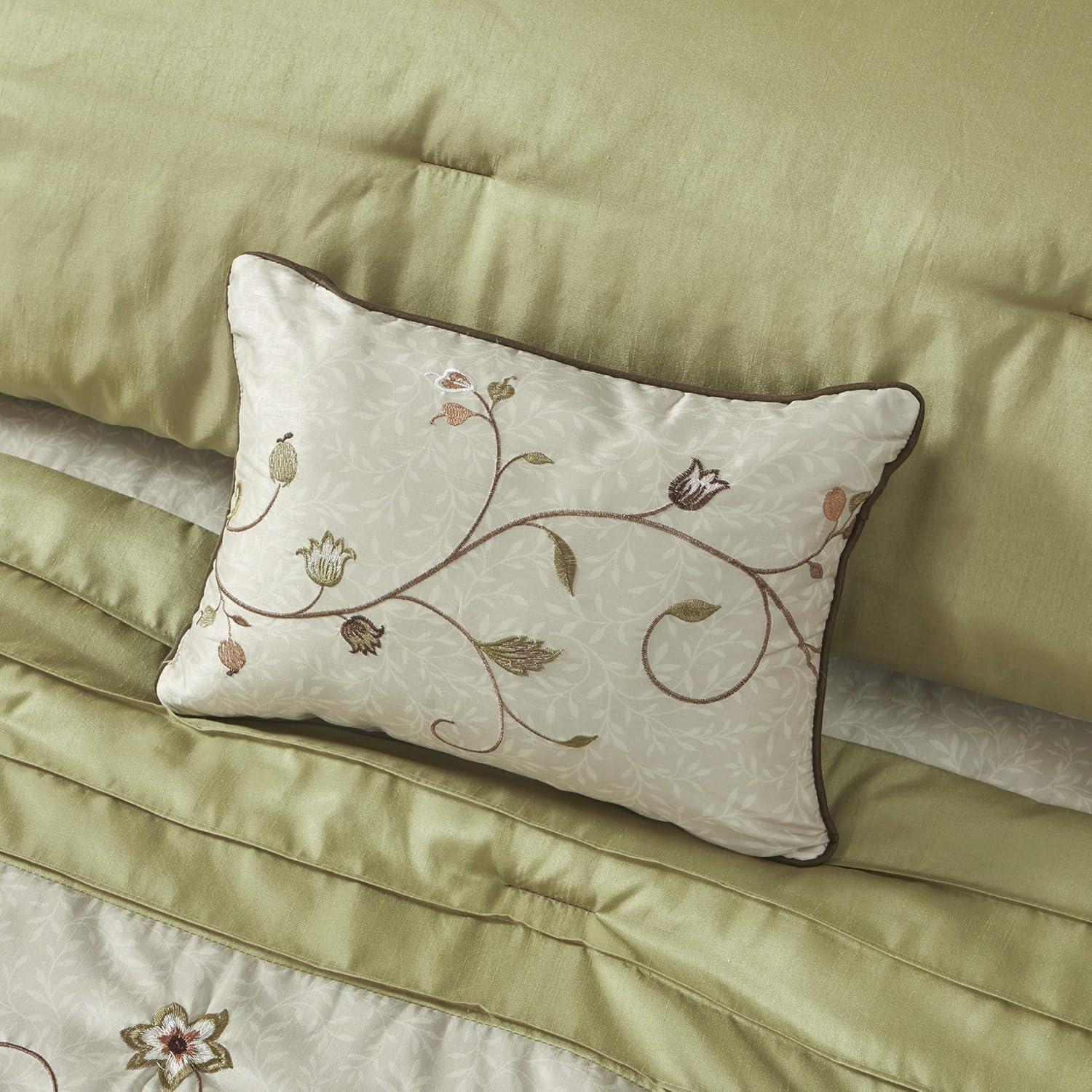 Madison Park Serene Embroidered 7 Piece Comforter Set