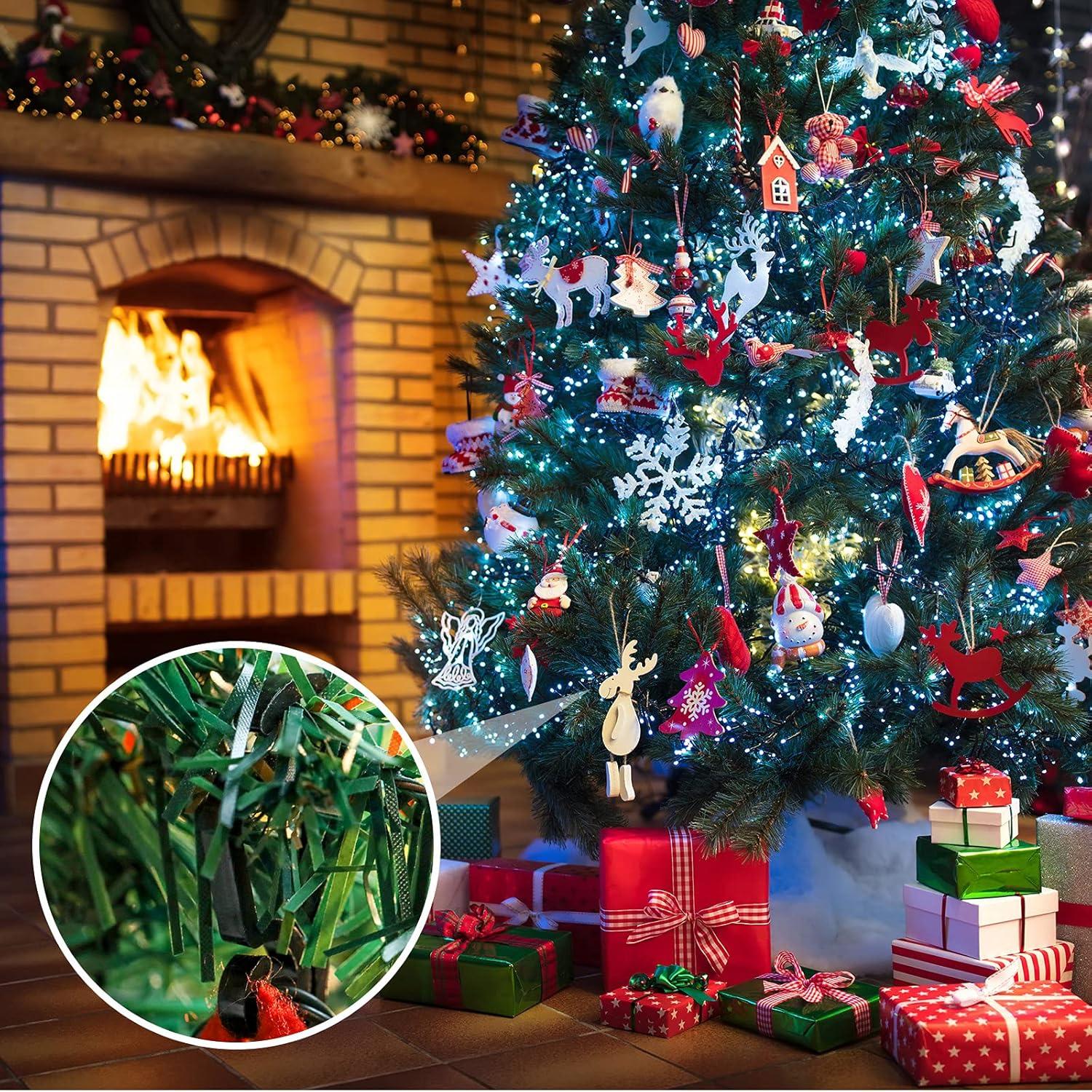 Marsui Christmas Light Clip Outdoor Gutter Hook Weatherproof Outdoor Light Clip Holiday Light Clip for Christmas Decoration String Light (Black, 120 Pieces)