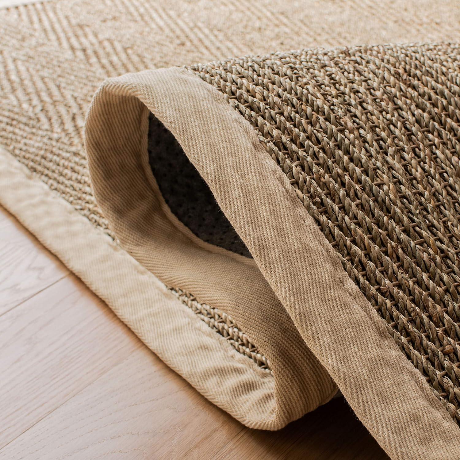 Deschamps Natural Fiber Seagrass Solid Color Rug