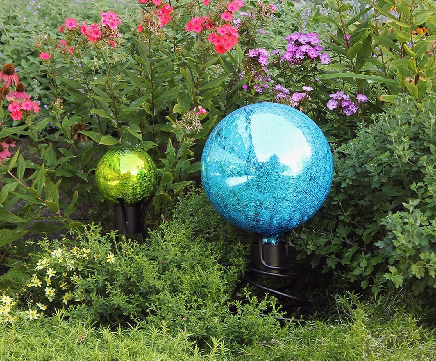 Black Wrought Iron Helix Gazing Globe Stand