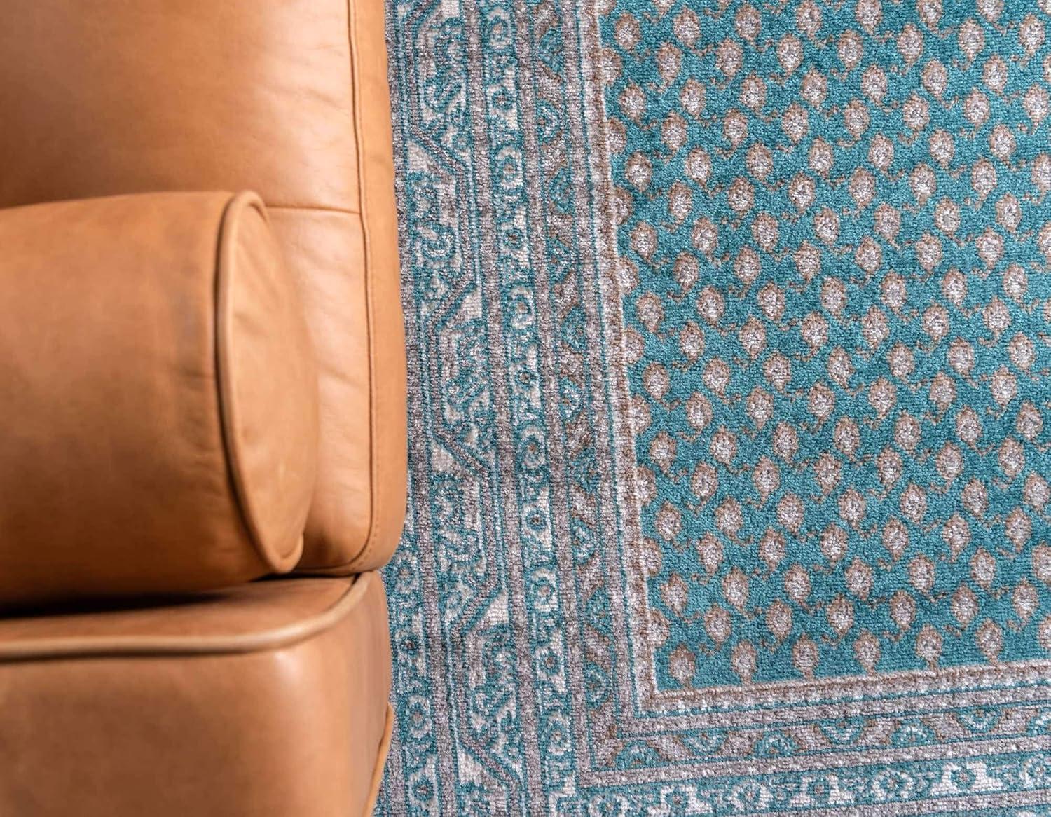 RugPal Wingate Turquoise Area Rug