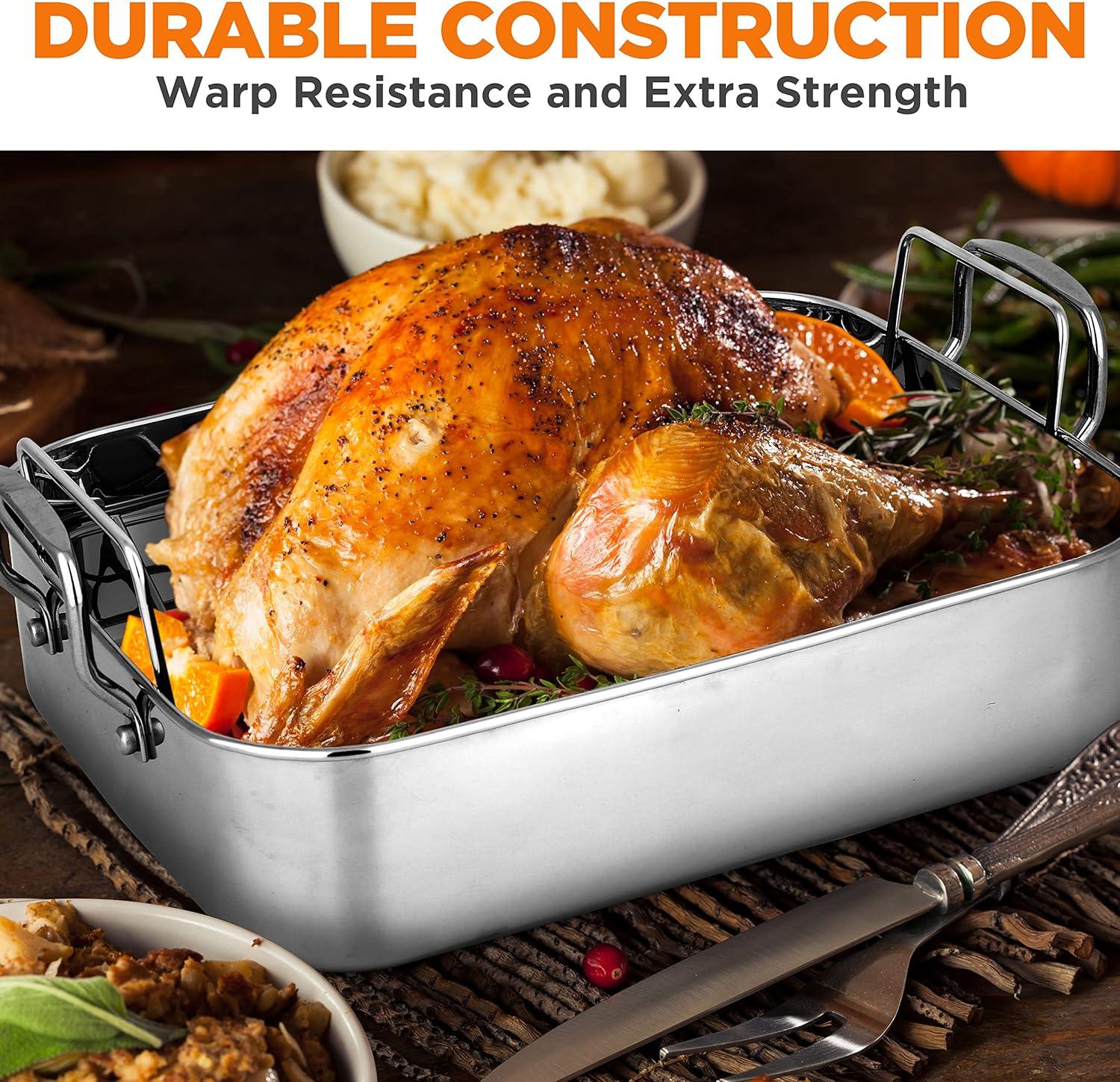 NutriChef NutriChef Non-Stick Stainless Steel Roasting Pan