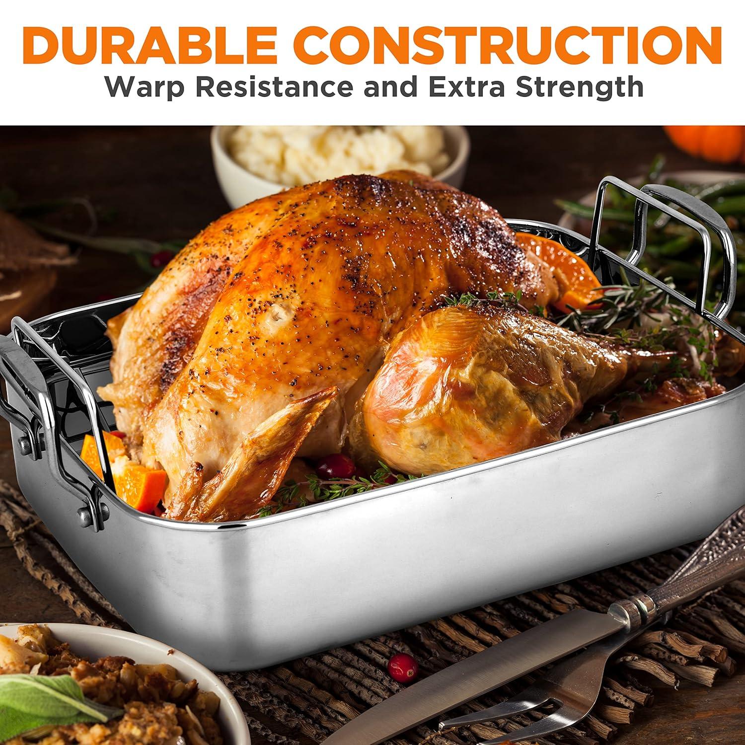 NutriChef NutriChef Non-Stick Stainless Steel Roasting Pan