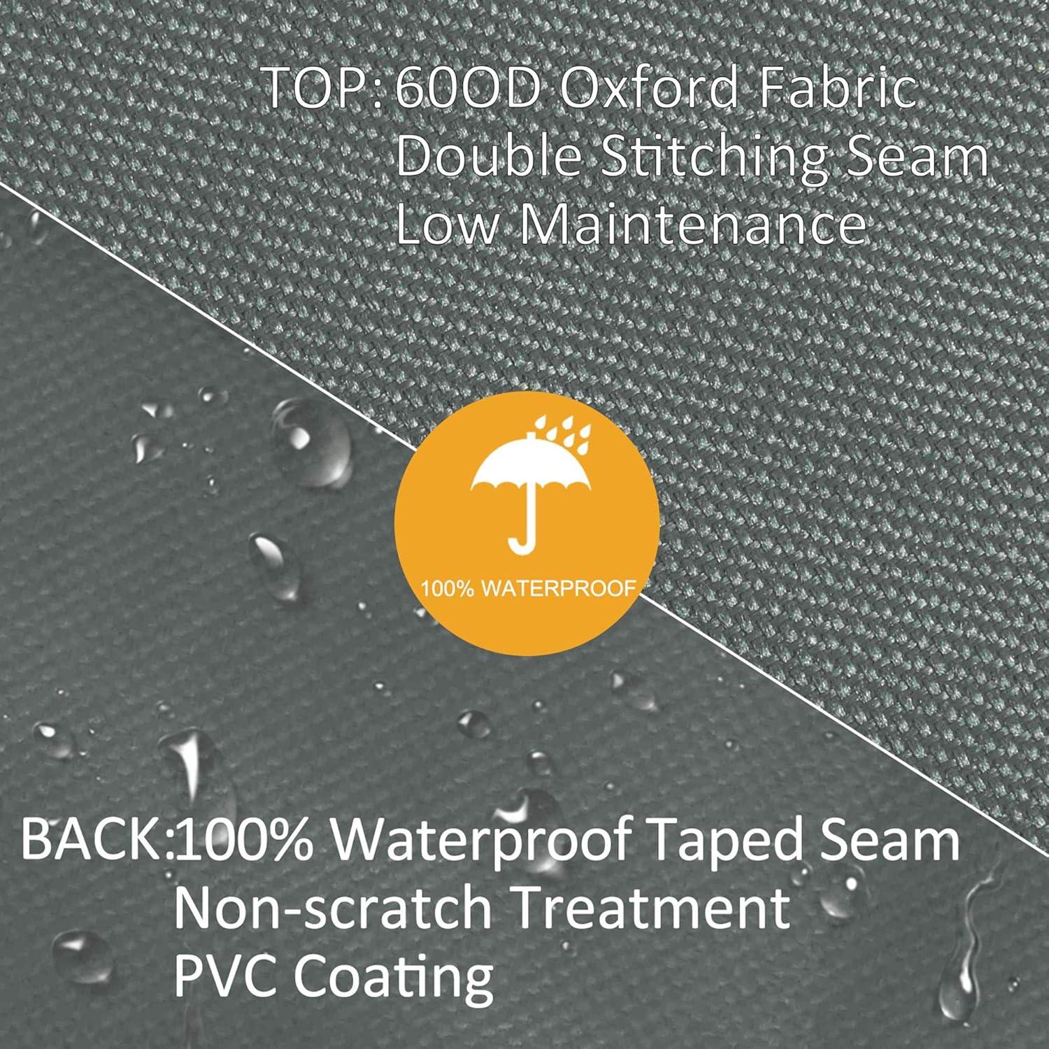 Outsunny Outdoor Patio Hammock Porch Swing Cover with UV, Water, & Dust Fighting Material, 81" x 49" x 65", Gray